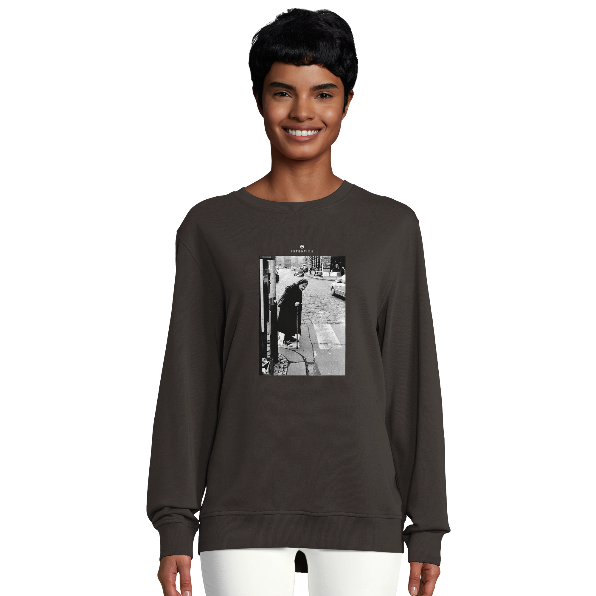 Respect - "Old Star" Sweatshirt deep charcoal grey 6