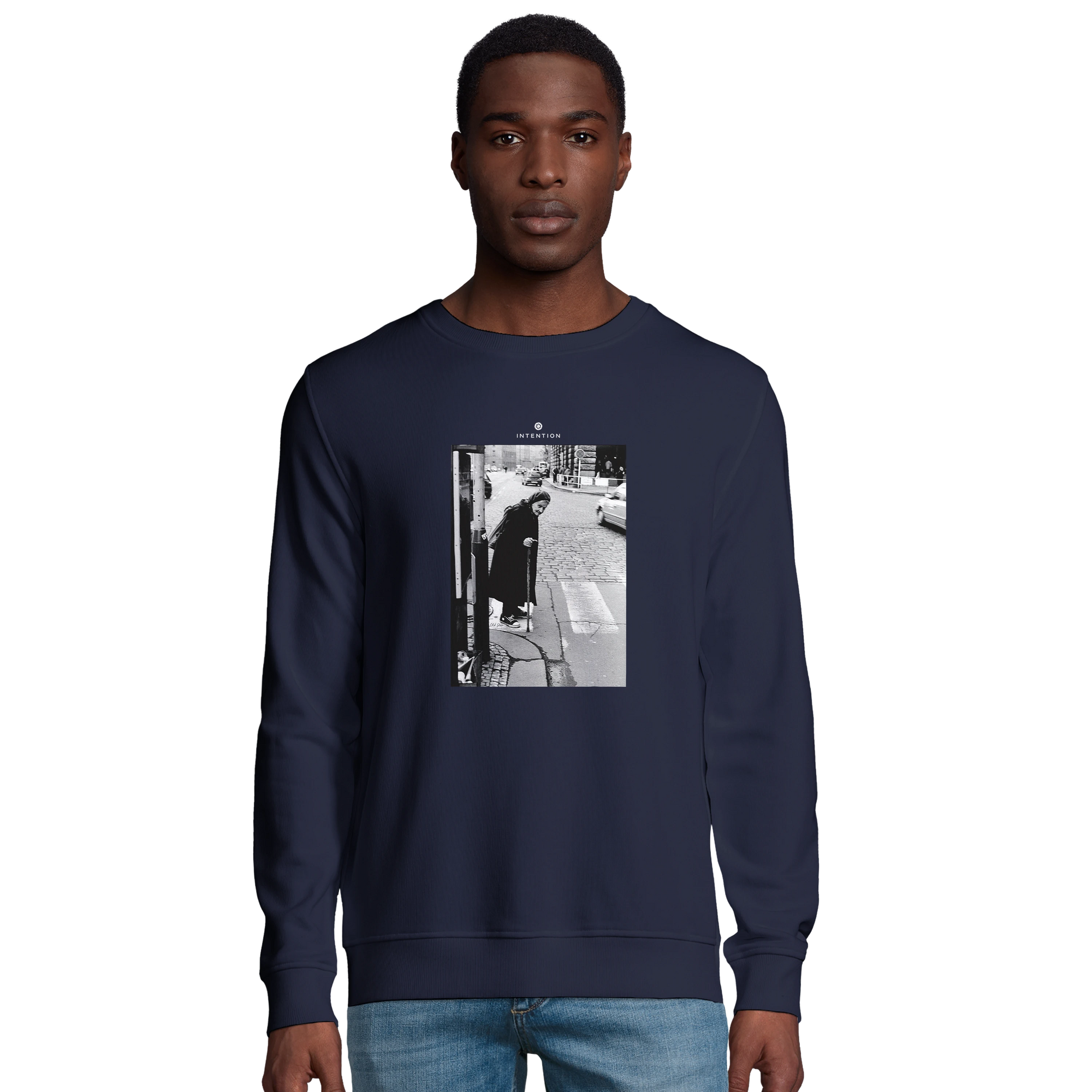 Respect - "Old Star" Sweatshirt French Navy 4