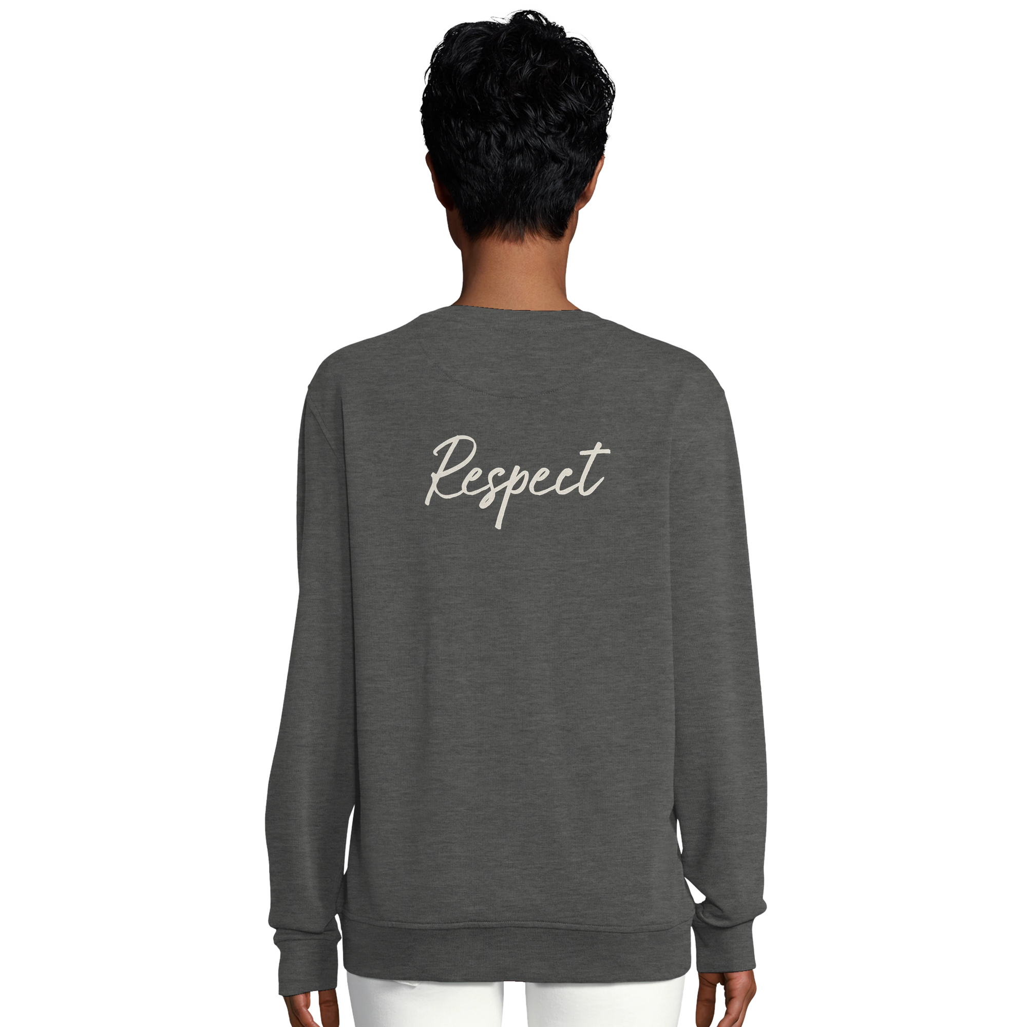 Respect - "Old Star" Sweatshirt Grey Melange 5