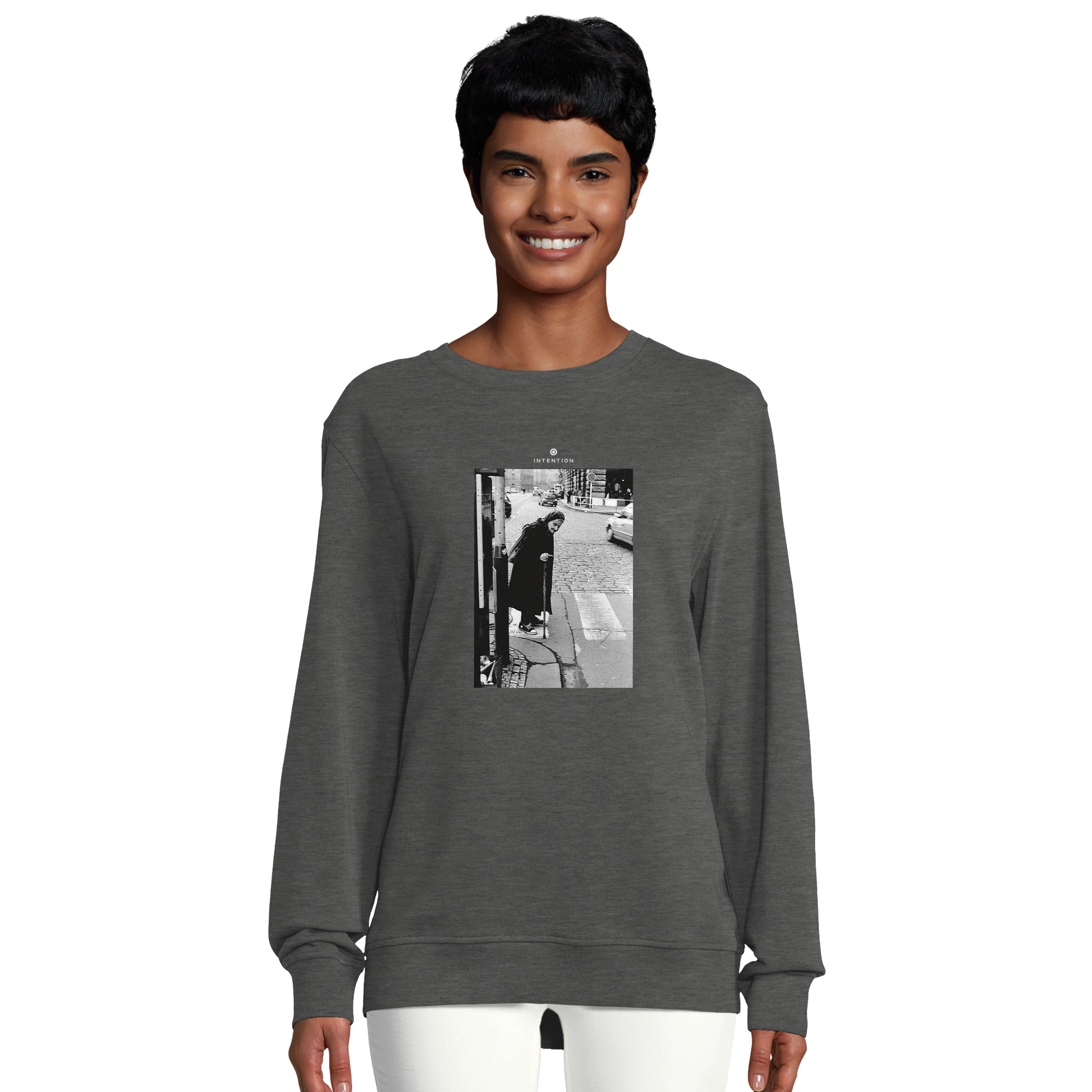 Respect - "Old Star" Sweatshirt Grey Melange 6