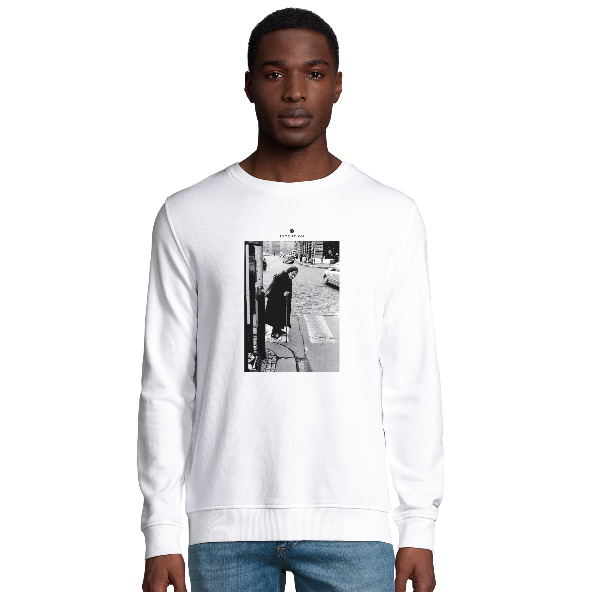 Respect - "Old Star" Sweatshirt White 4
