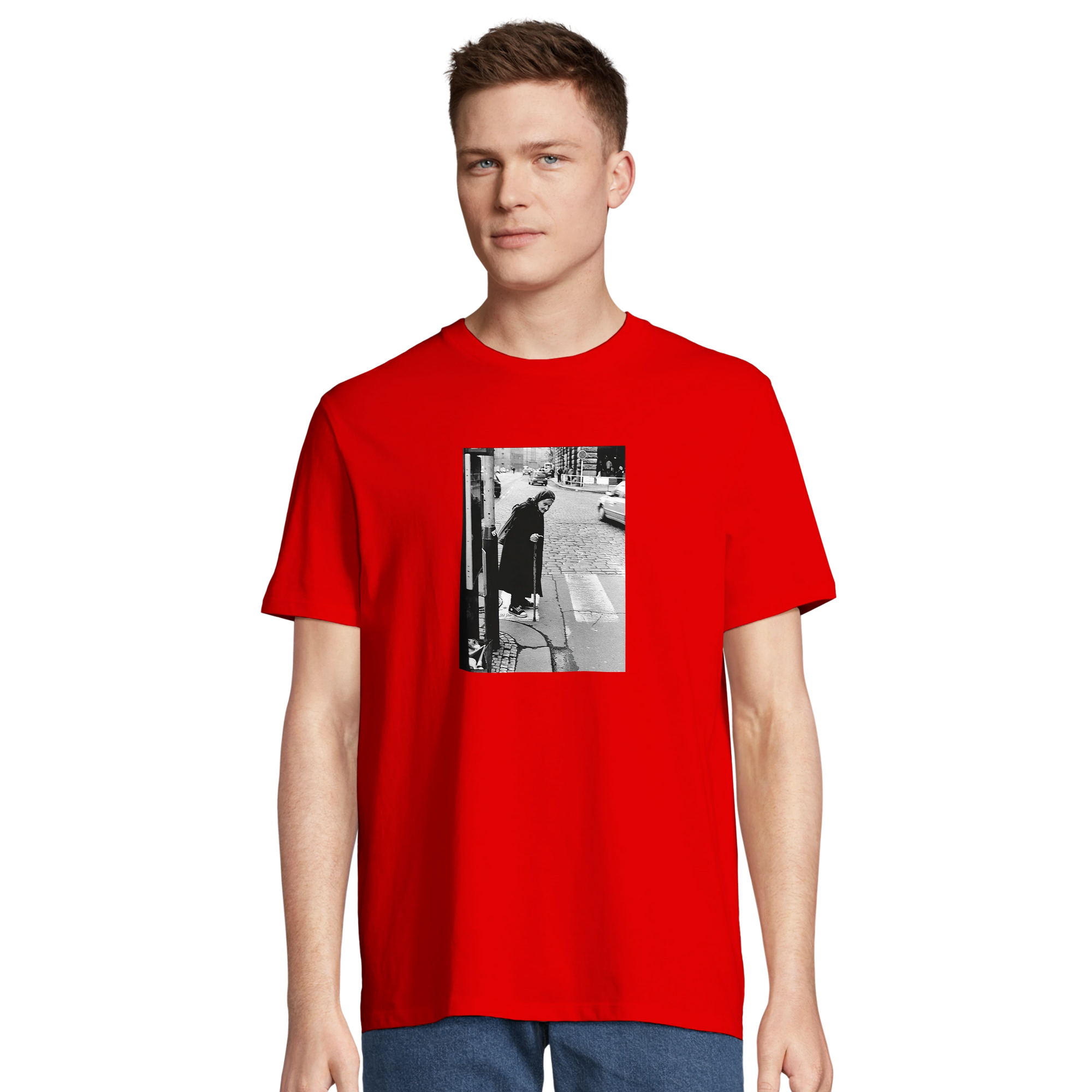 Respect - "Old Star" T-shirt Bright Red 4