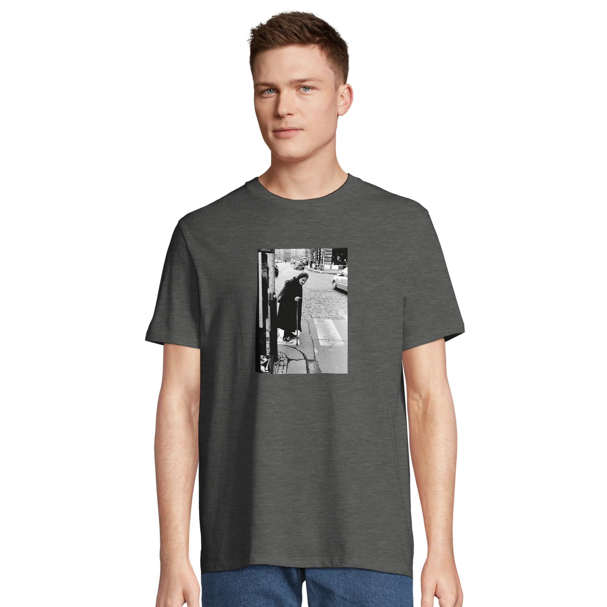 Respect - "Old Star" T-shirt Grey Melange 4