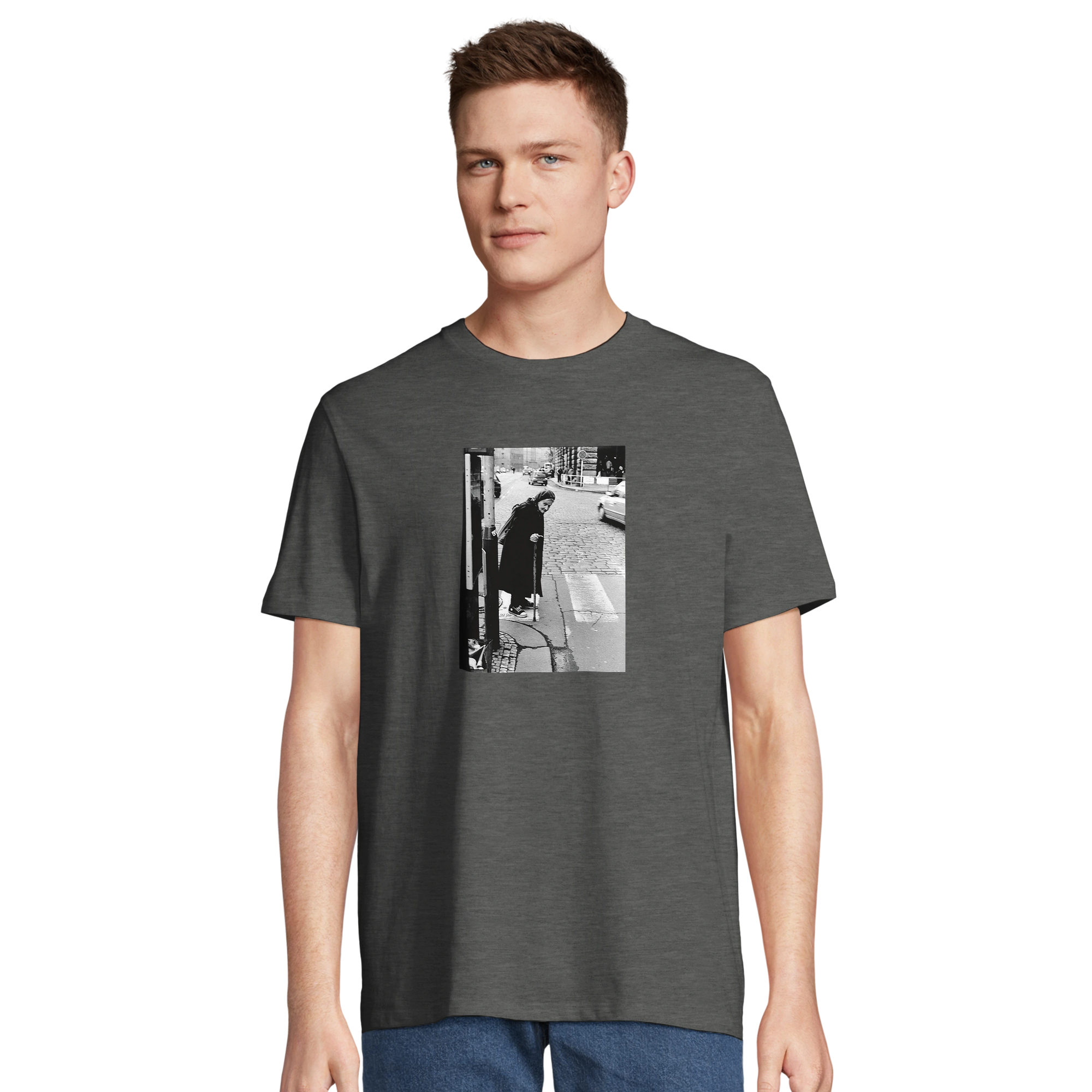 Respect - "Old Star" T-shirt Grey Melange 4