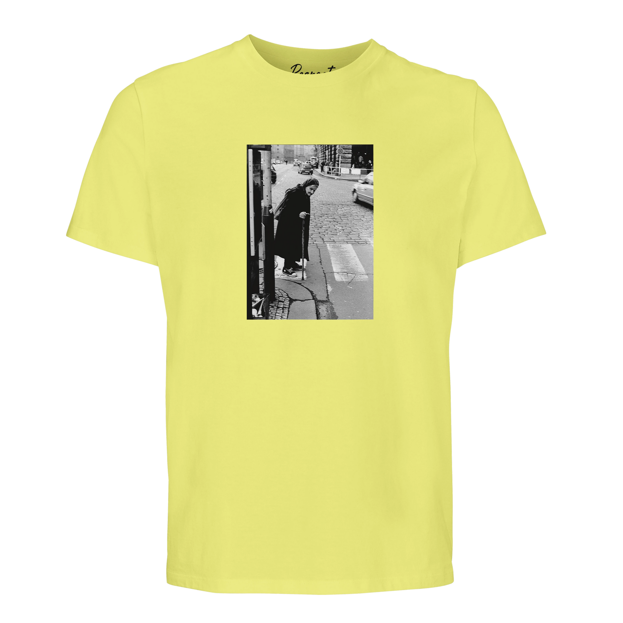 Respect - "Old Star" T-shirt Light Yellow 1