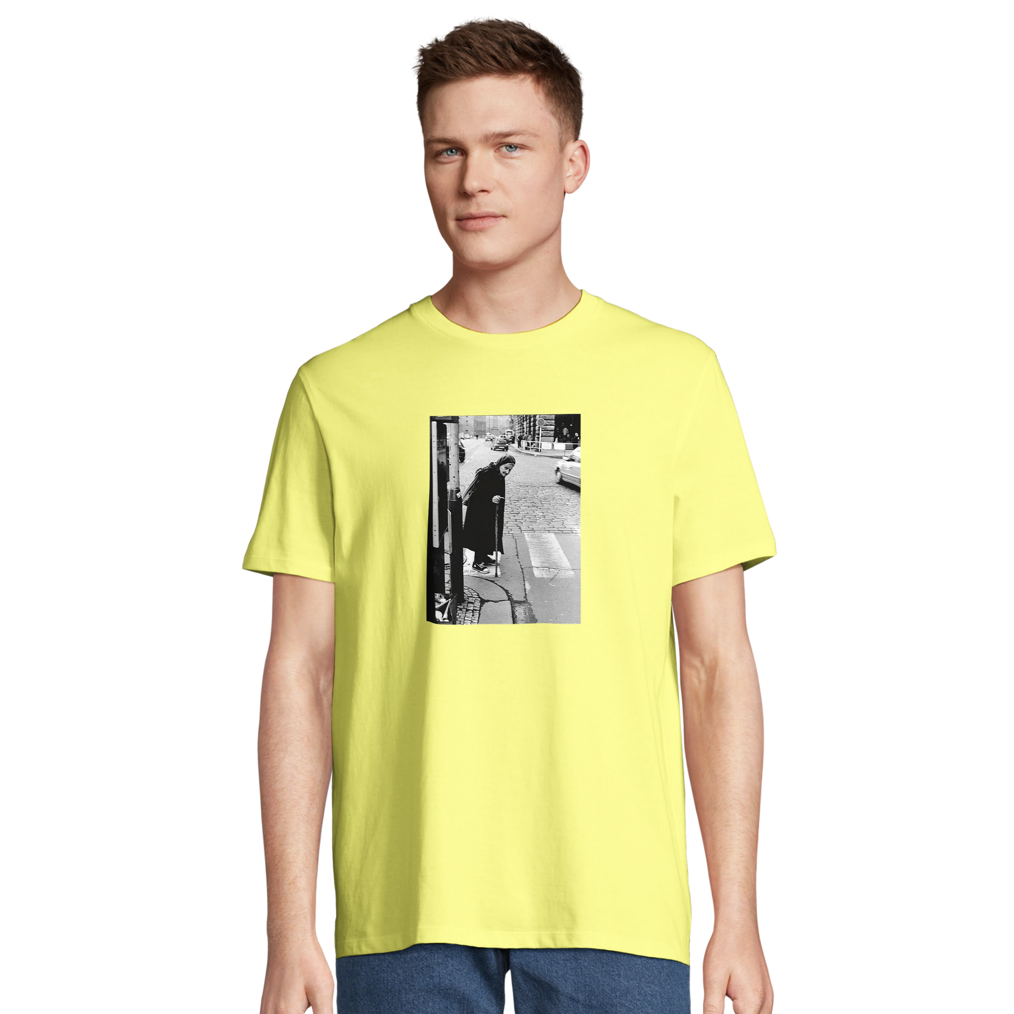 Respect - "Old Star" T-shirt Light Yellow 4