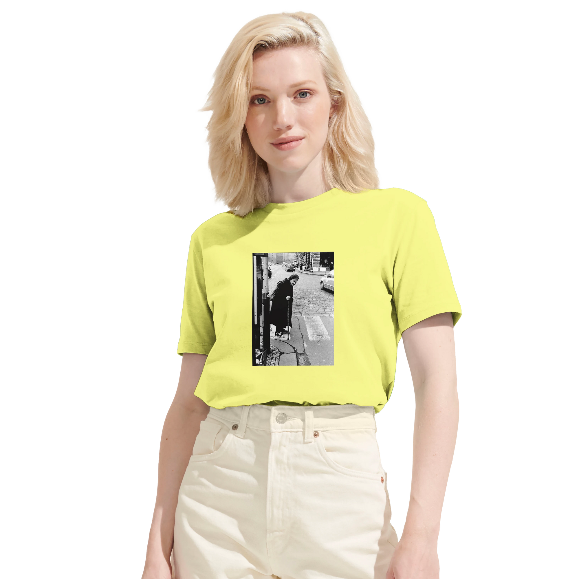 Respect - "Old Star" T-shirt Light Yellow 6