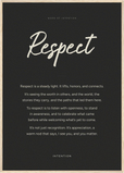 Respect Word of Intention Framed print A1 (59.4 x 84.1  cm) Wood frame Carbon paper