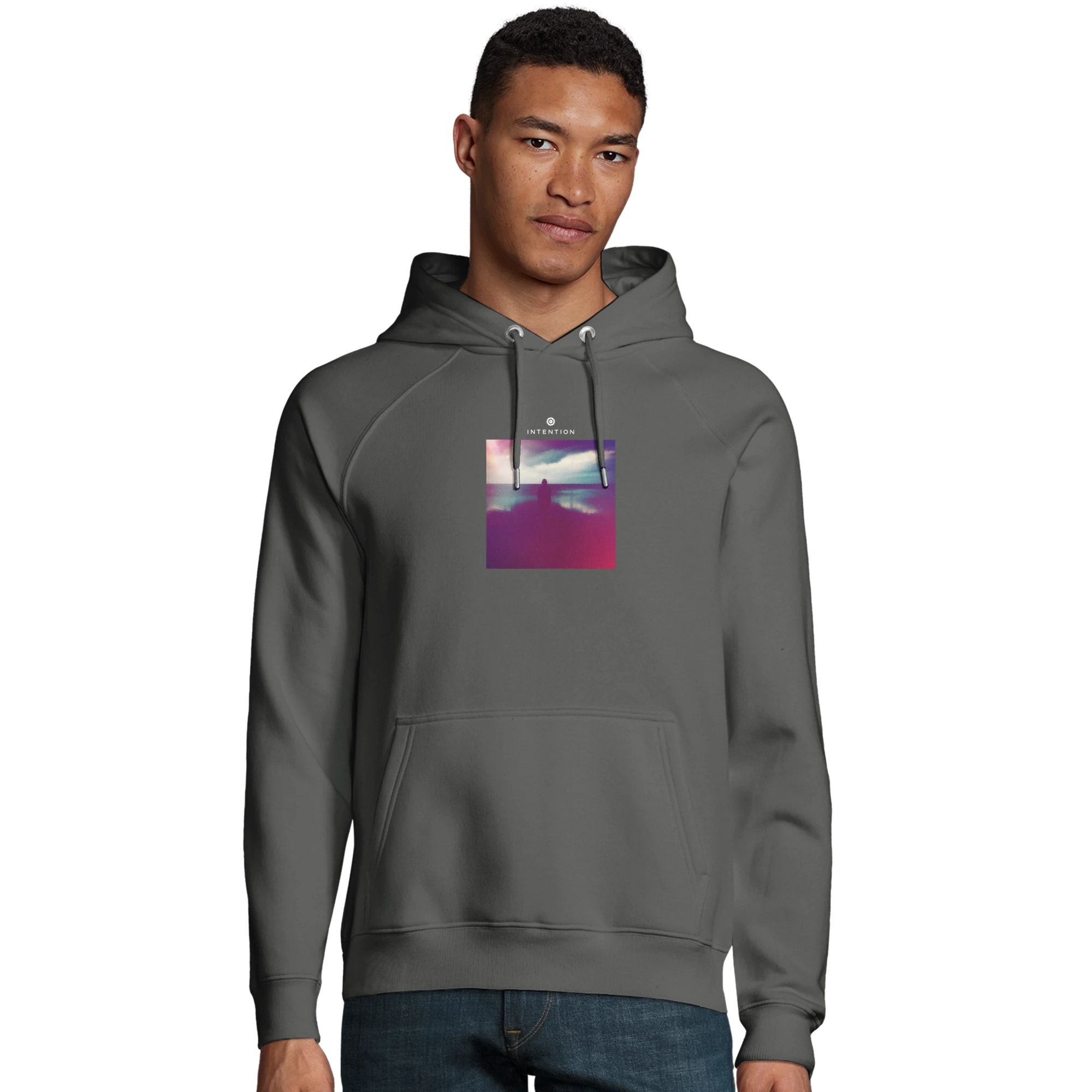 Serenity - "Indigo Sky" Hoodie charcoal melange XS 3