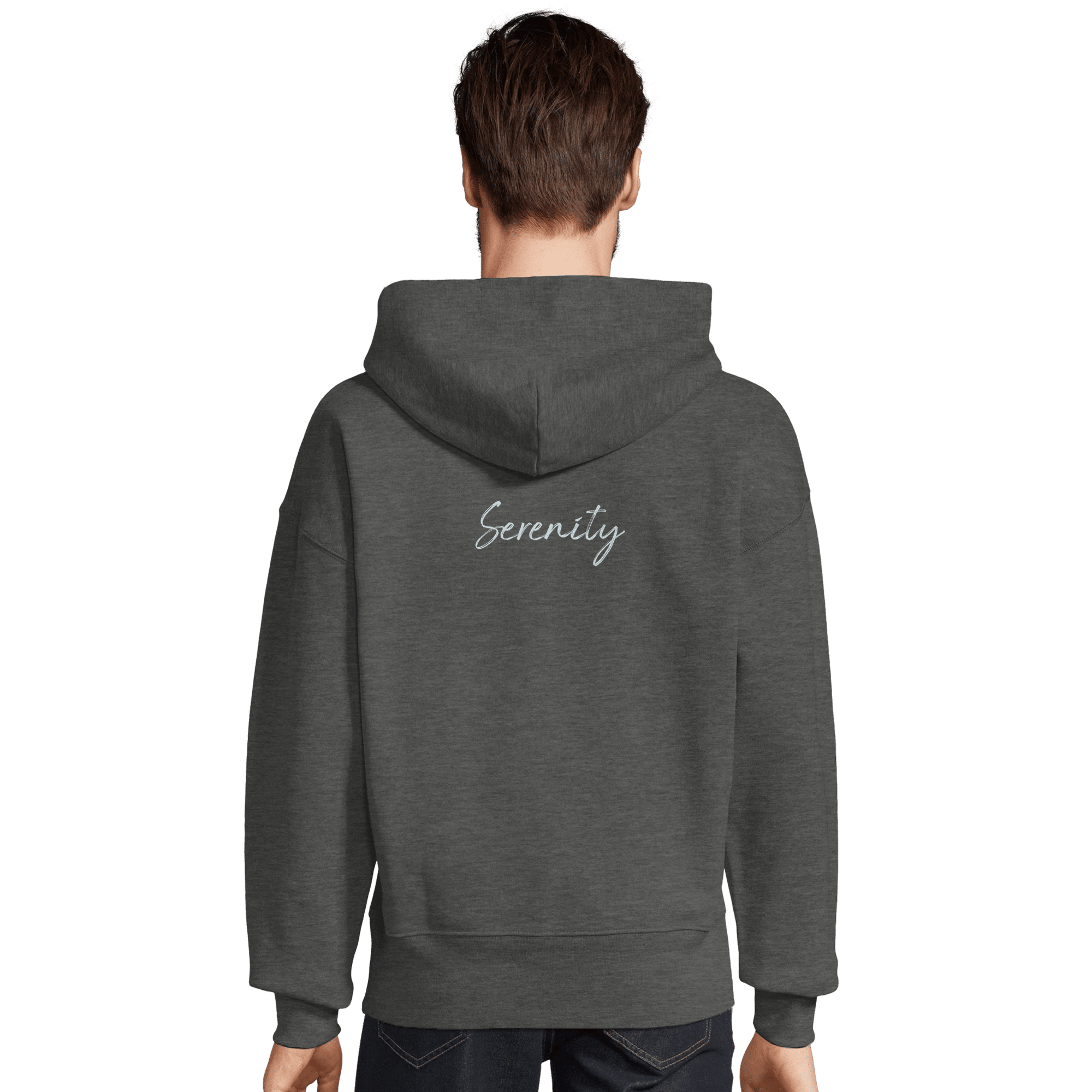 Serenity - "Indigo Sky" Hoodie Grey Melange XS 4
