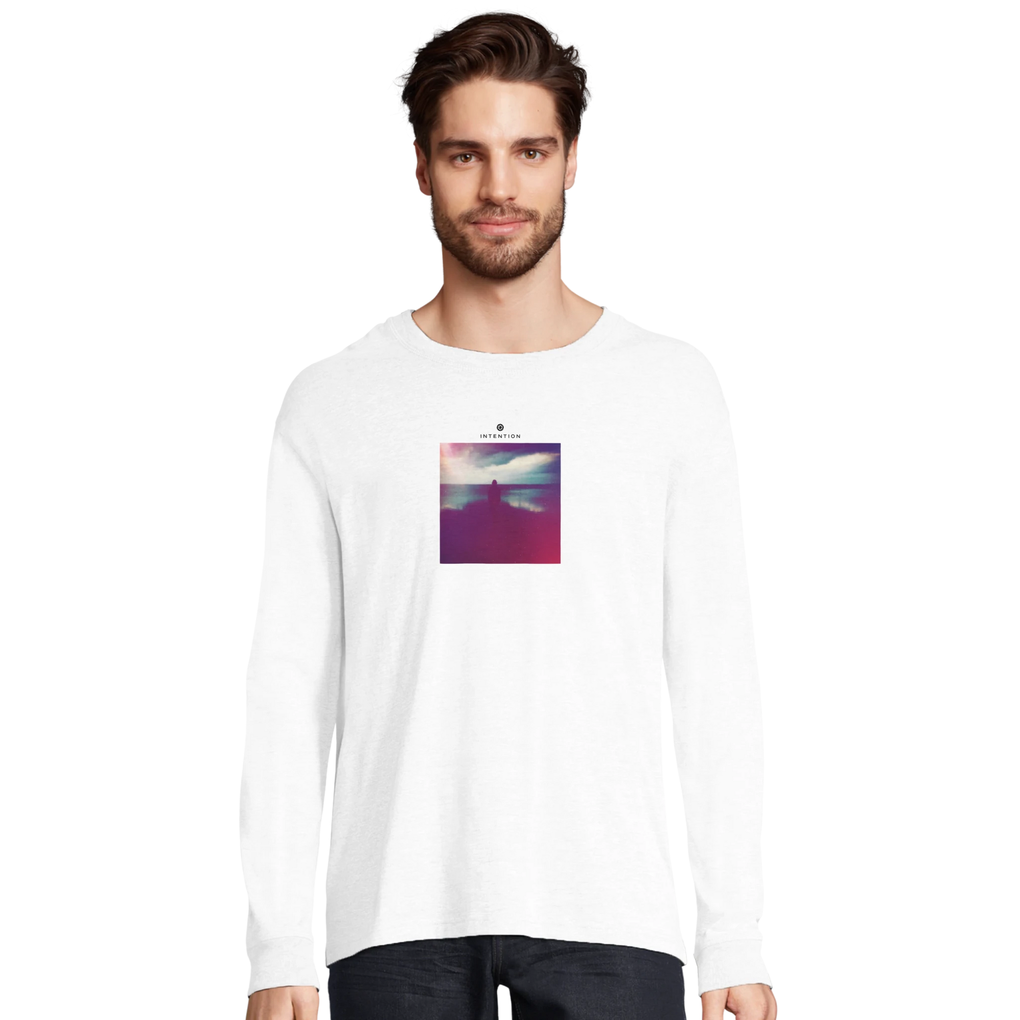 Serenity - "Indigo Sky" Long sleeve White XS 3