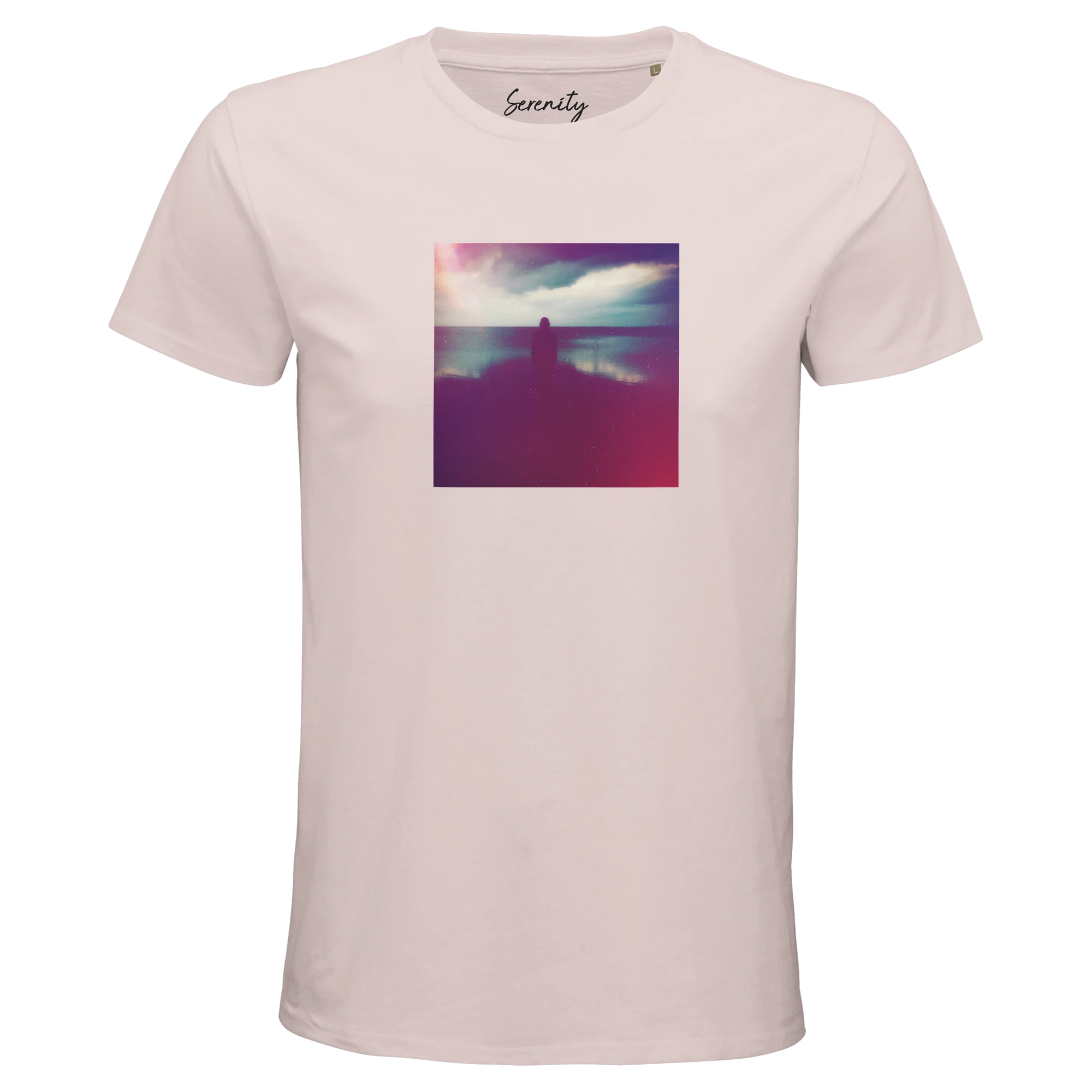 Serenity - "Indigo Sky" T-shirt Pale Pink 1