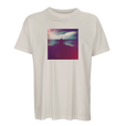 Serenity Indigo Sky Organic Men's Oversized T-shirt Off White flat front