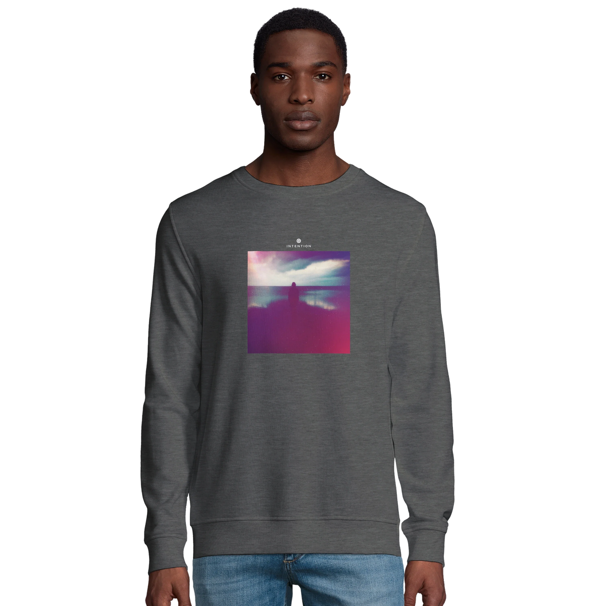 Serenity - "Indigo Sky" Sweatshirt Grey Melange 3