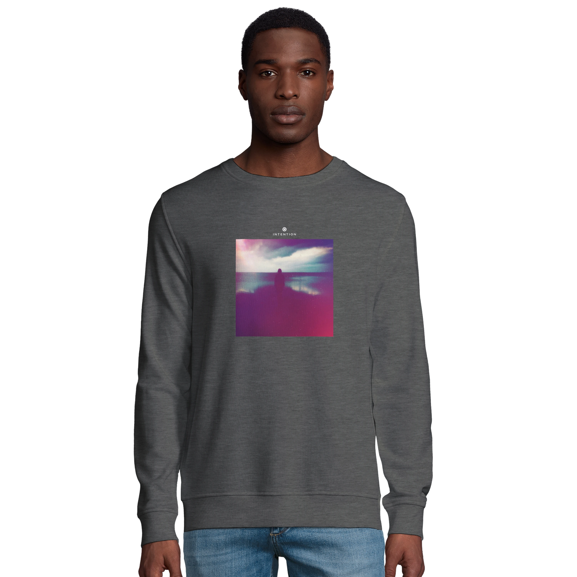 Serenity - "Indigo Sky" Sweatshirt Grey Melange 3