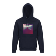 Serenity Indigo Sky Organic Unisex Hoodie French Navy flat front