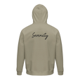 Serenity Indigo Sky Organic Unisex Hoodie Rope flat back