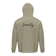 Serenity Indigo Sky Organic Unisex Hoodie Rope flat back