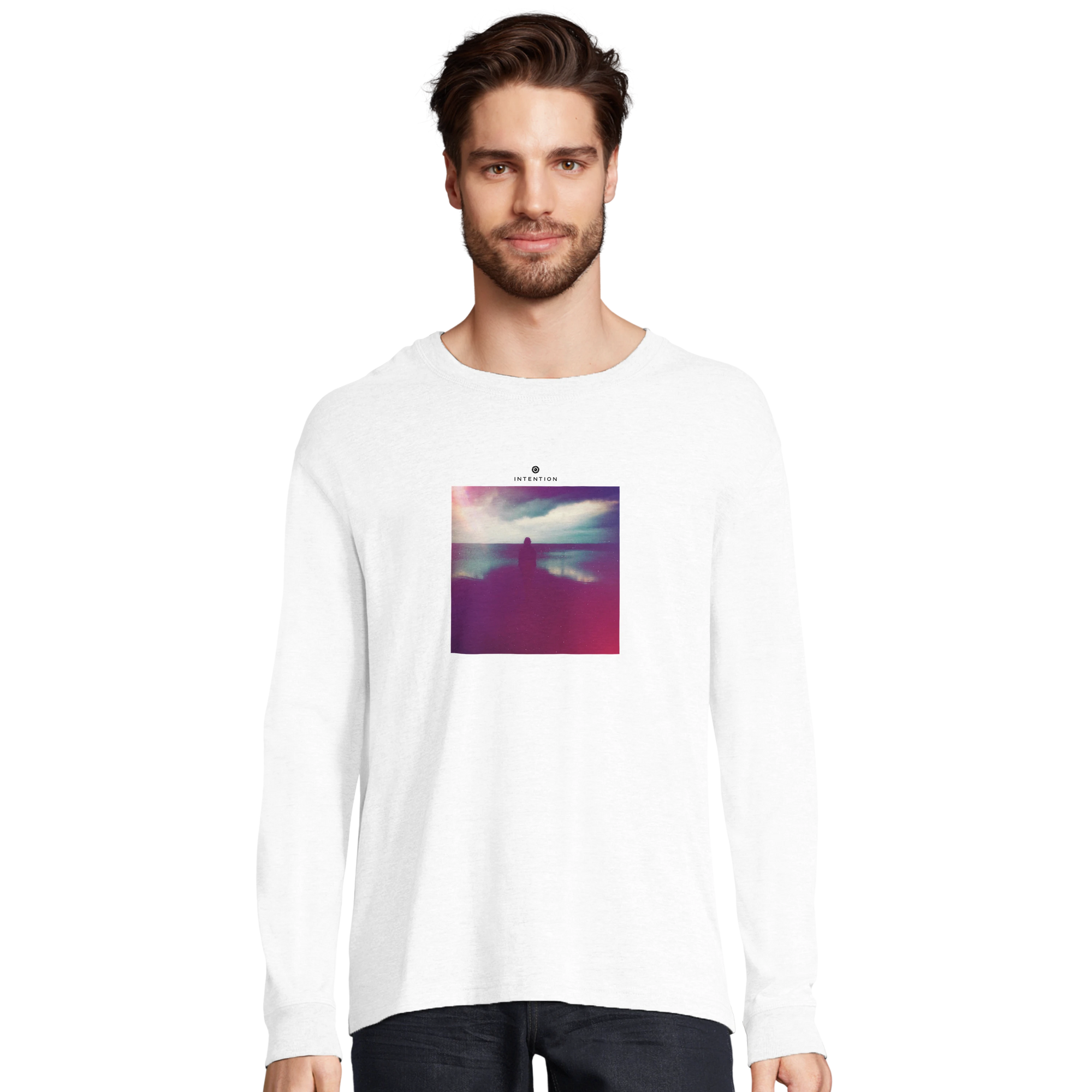 Serenity - "Indigo Sky" Long sleeve White 3
