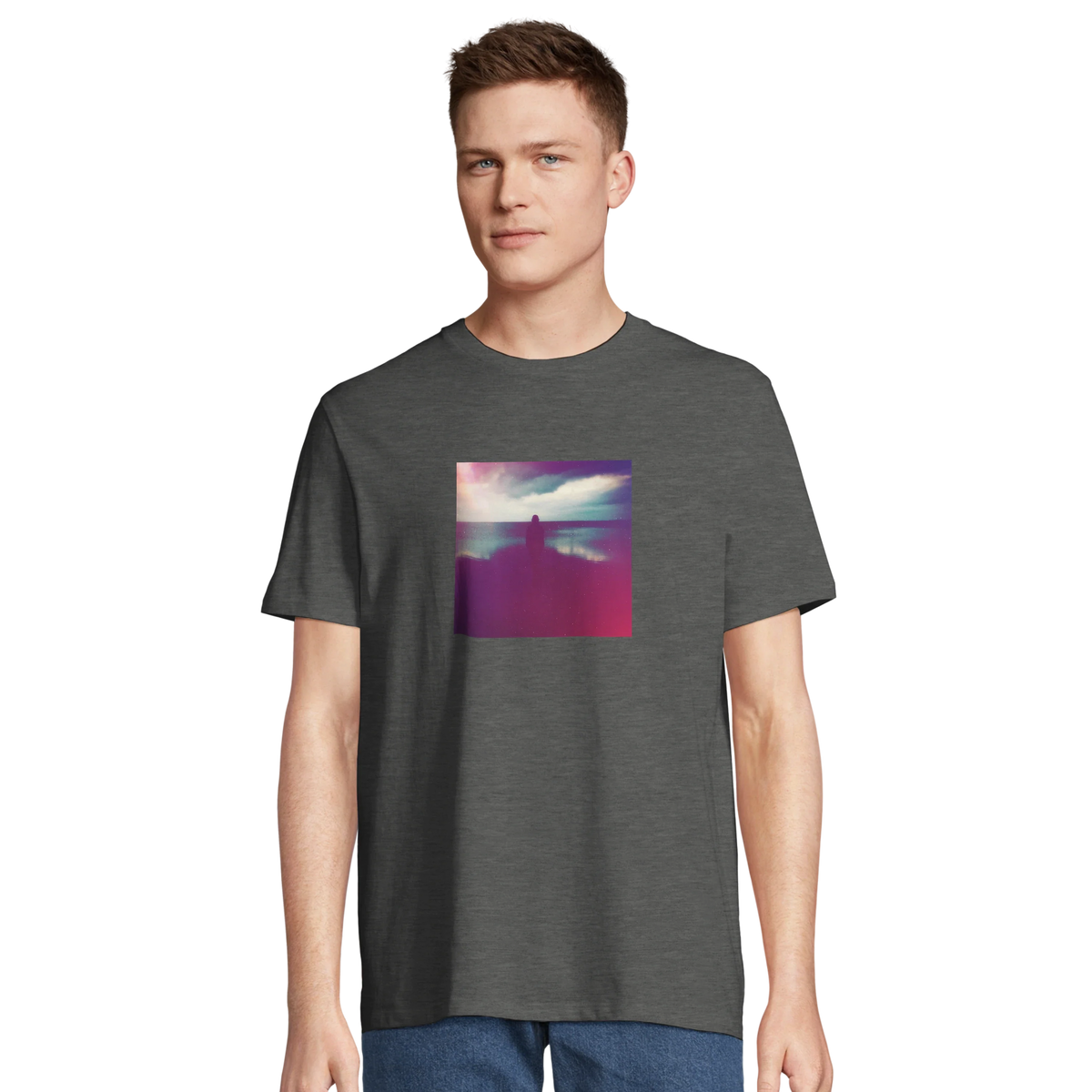 Serenity - "Indigo Sky" T-shirt Grey Melange 4