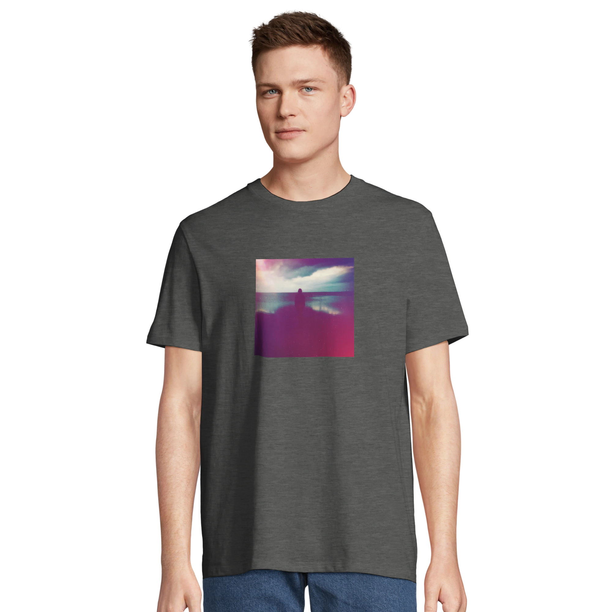 Serenity - "Indigo Sky" T-shirt Grey Melange 4