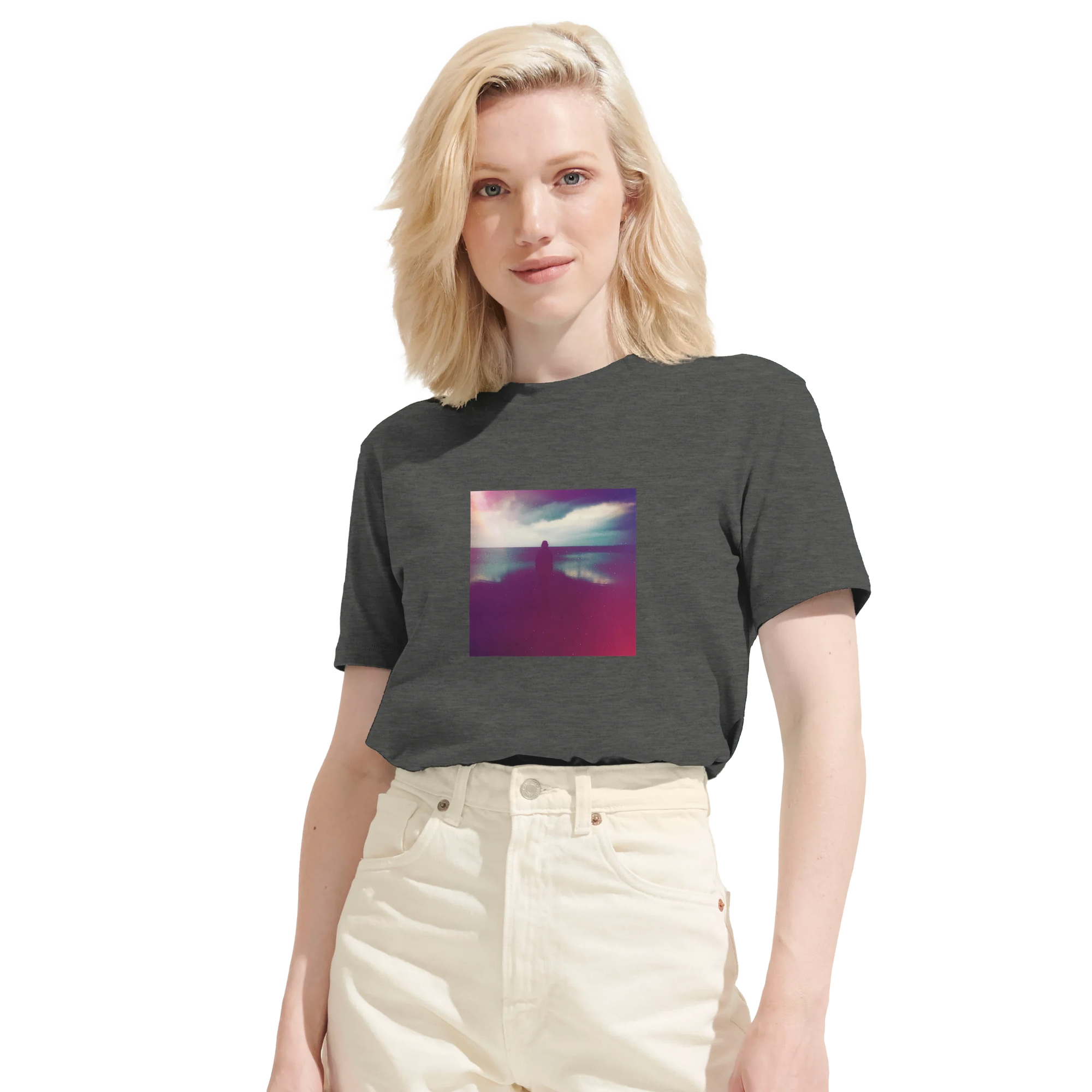 Serenity - "Indigo Sky" T-shirt Grey Melange 6