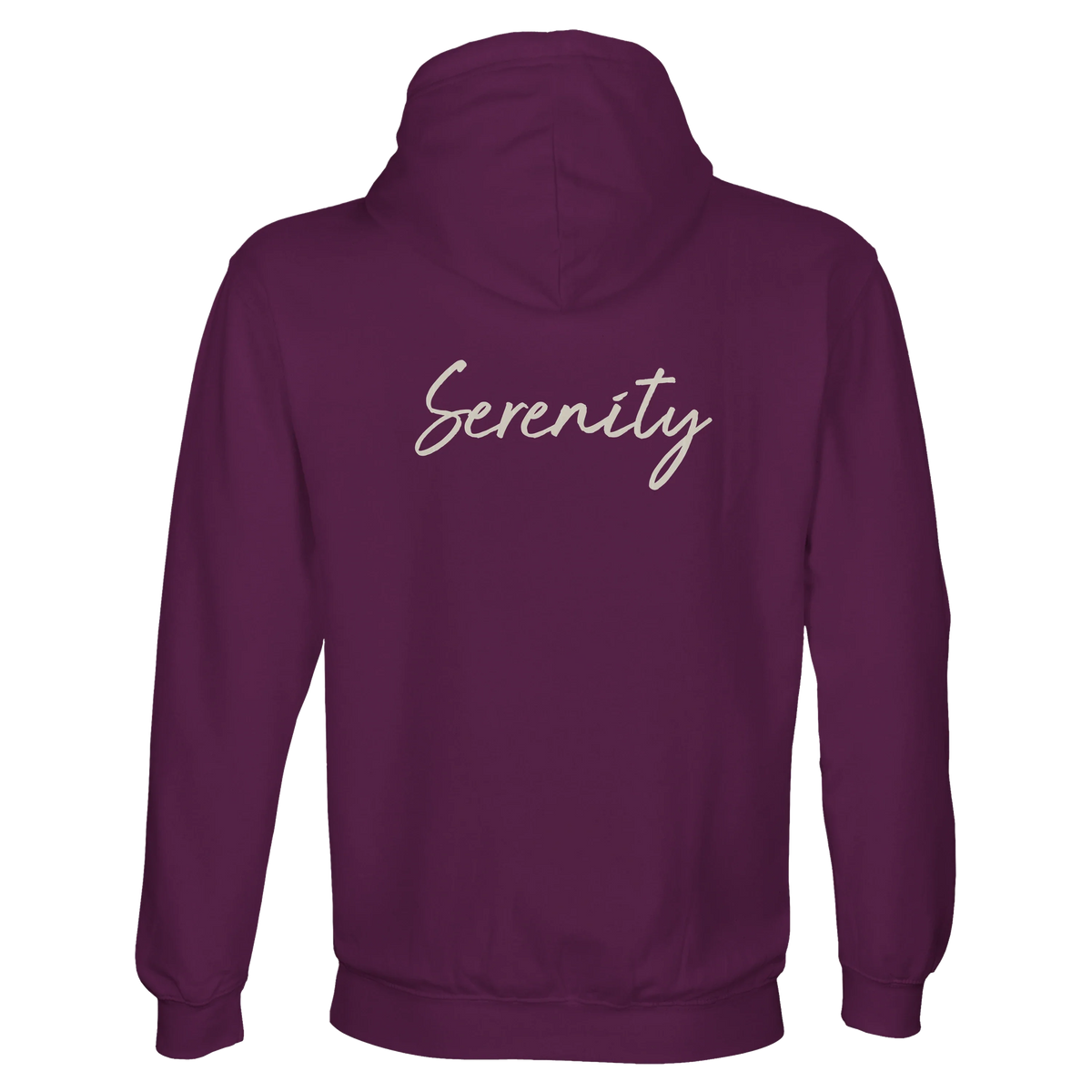 Serenity Indigo Sky Recycled Blend Unisex Hoodie astral purple flat back