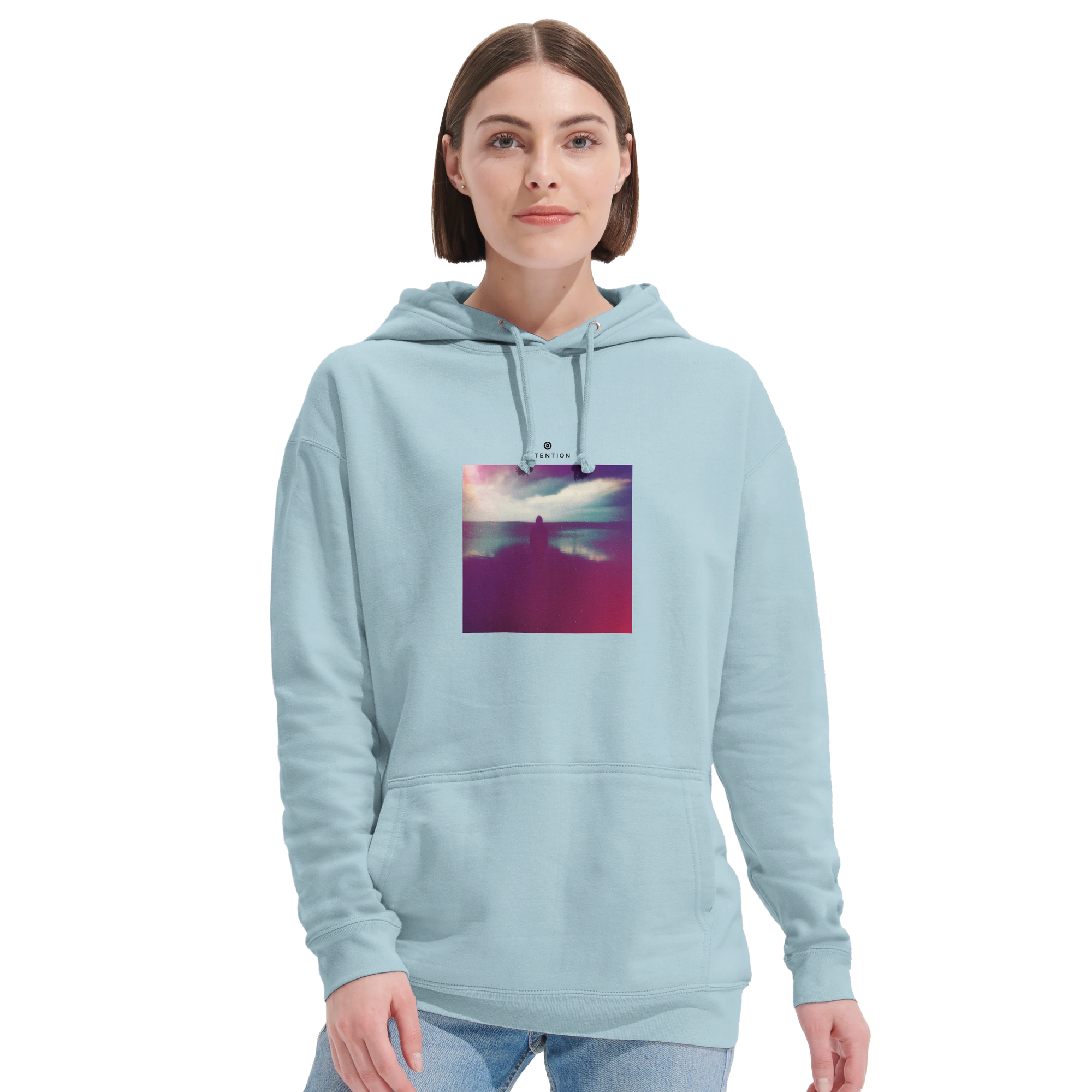 Serenity - "Indigo Sky" Hoodie creamy blue 5