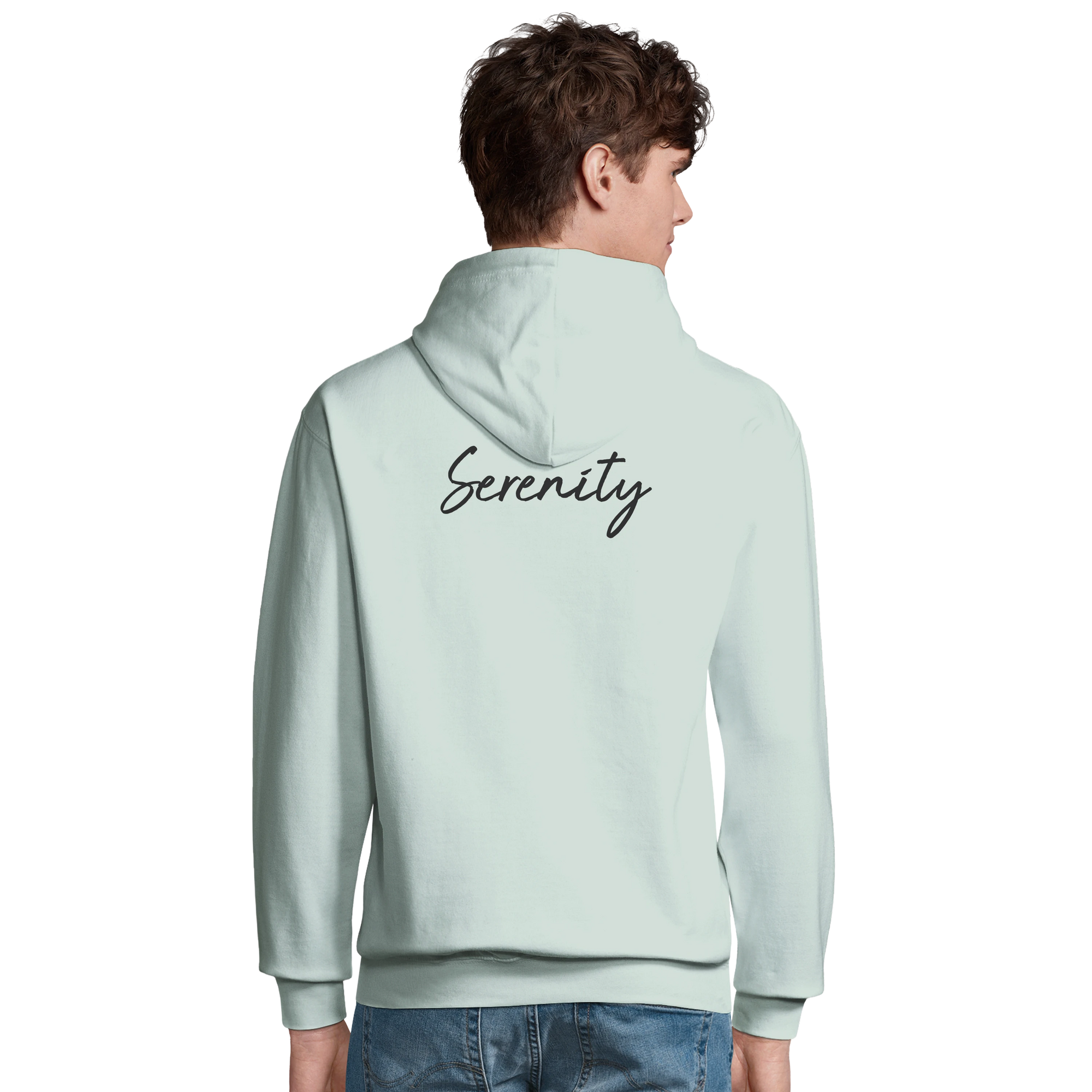 Serenity - "Indigo Sky" Hoodie creamy green 4