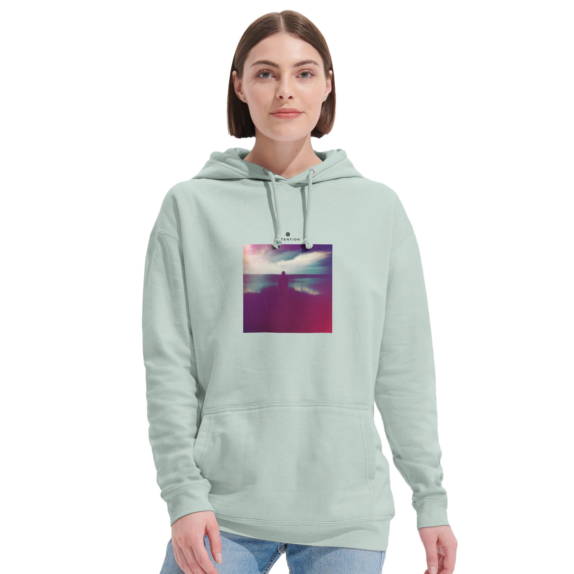 Serenity - "Indigo Sky" Hoodie creamy green 5