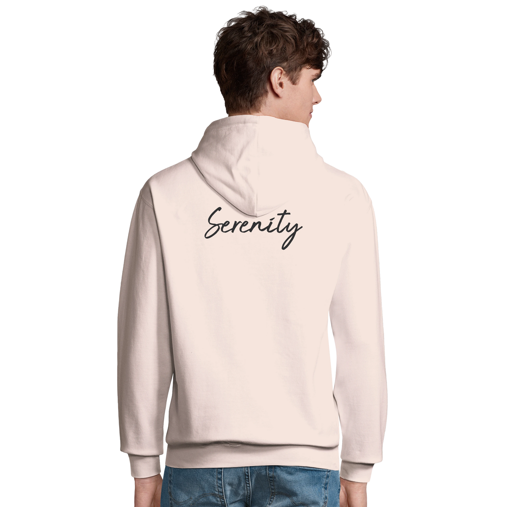 Serenity - "Indigo Sky" Hoodie creamy pink 4