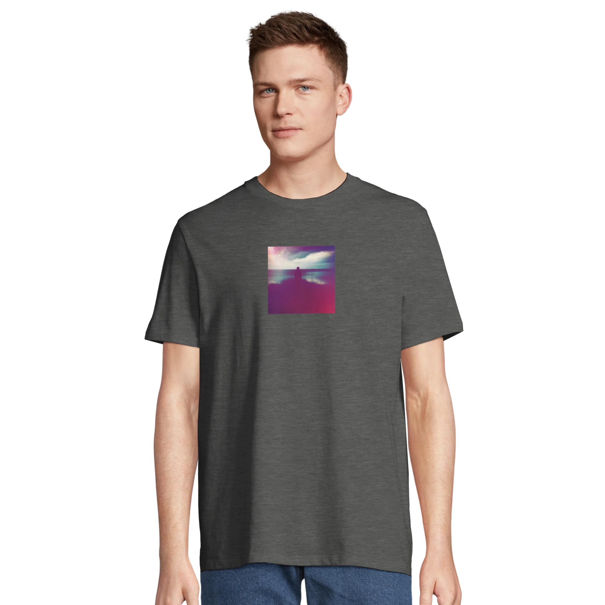 Serenity - "Indigo Sky" T-shirt Grey Melange XS 4