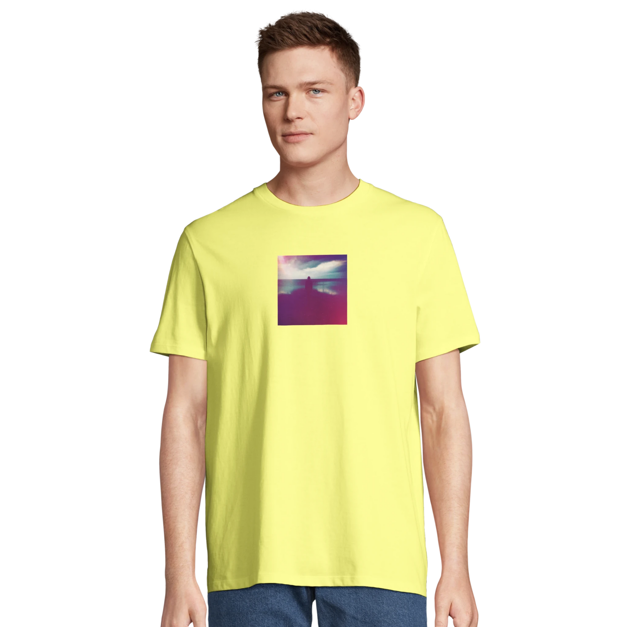 Serenity - "Indigo Sky" T-shirt Light Yellow XS 4