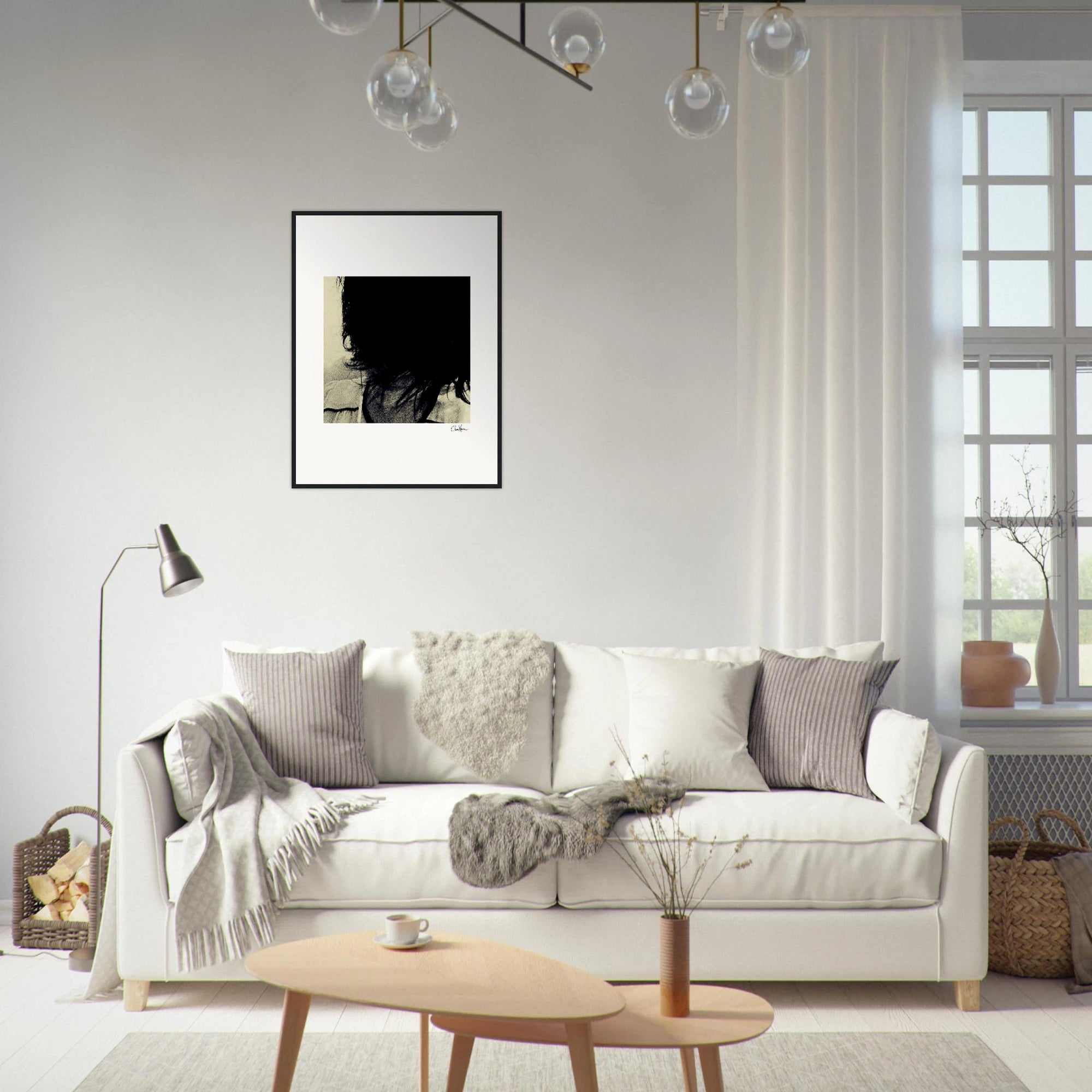 Shadow of Self Framed print 13x18 cm / 5x7″ White frame 5