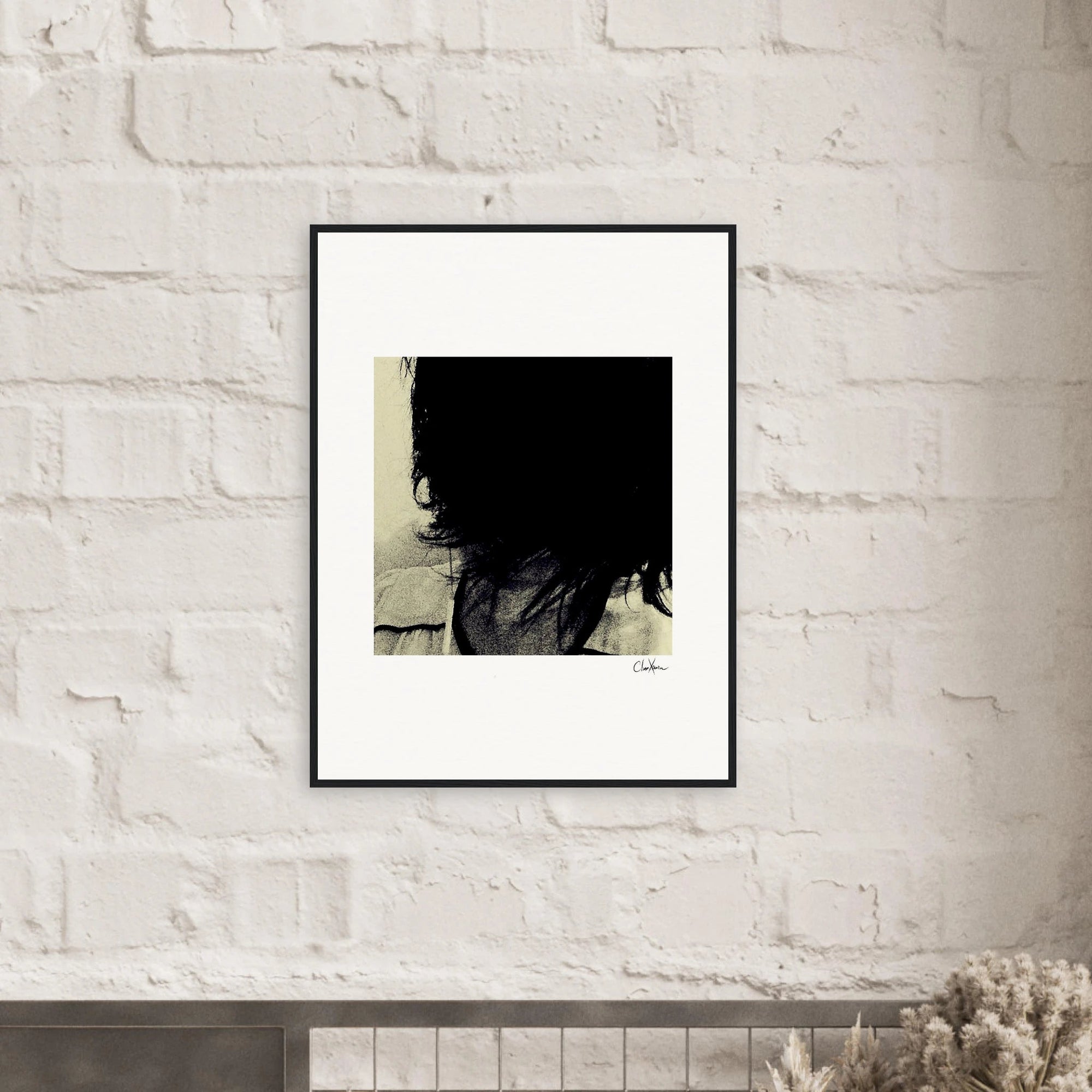 Shadow of Self Framed print 13x18 cm / 5x7″ White frame 2