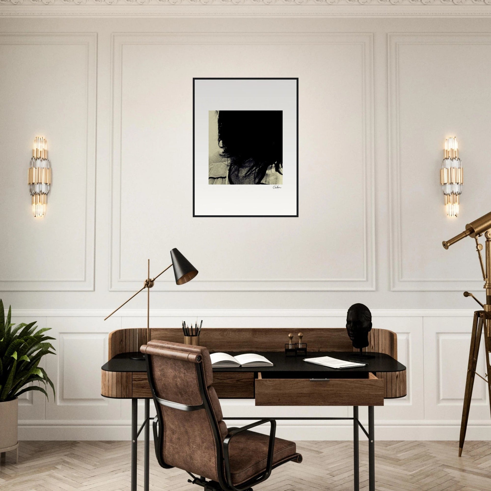 Shadow of Self Framed print 13x18 cm / 5x7″ White frame 3