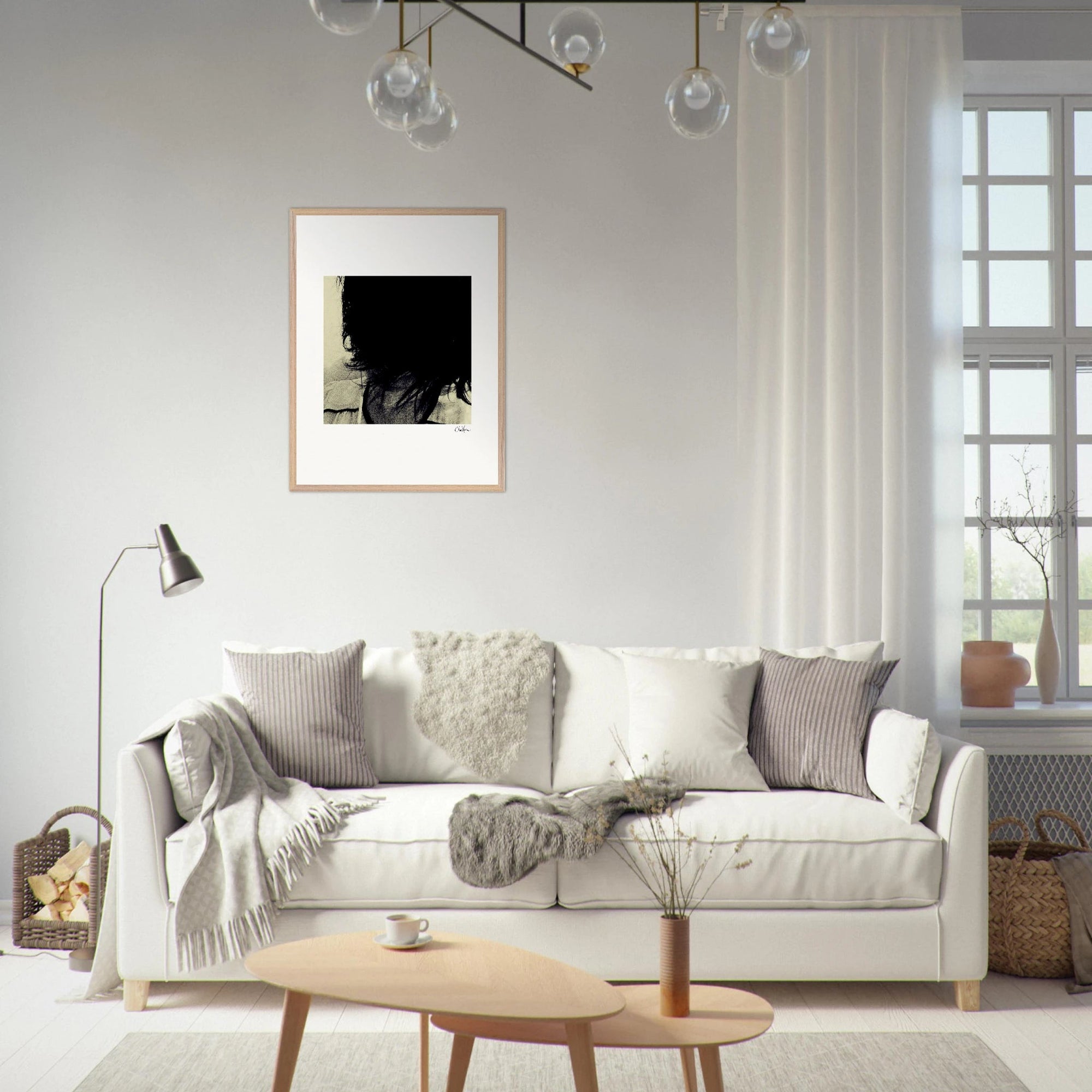 Shadow of Self Framed print 13x18 cm / 5x7″ White frame 3