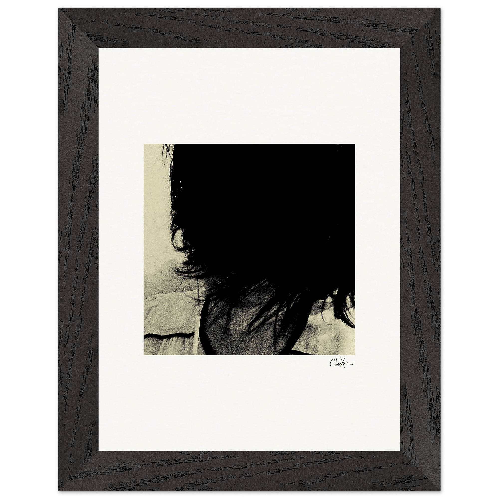 Shadow of Self Framed print 15x20 cm / 6x8″ Black frame 32