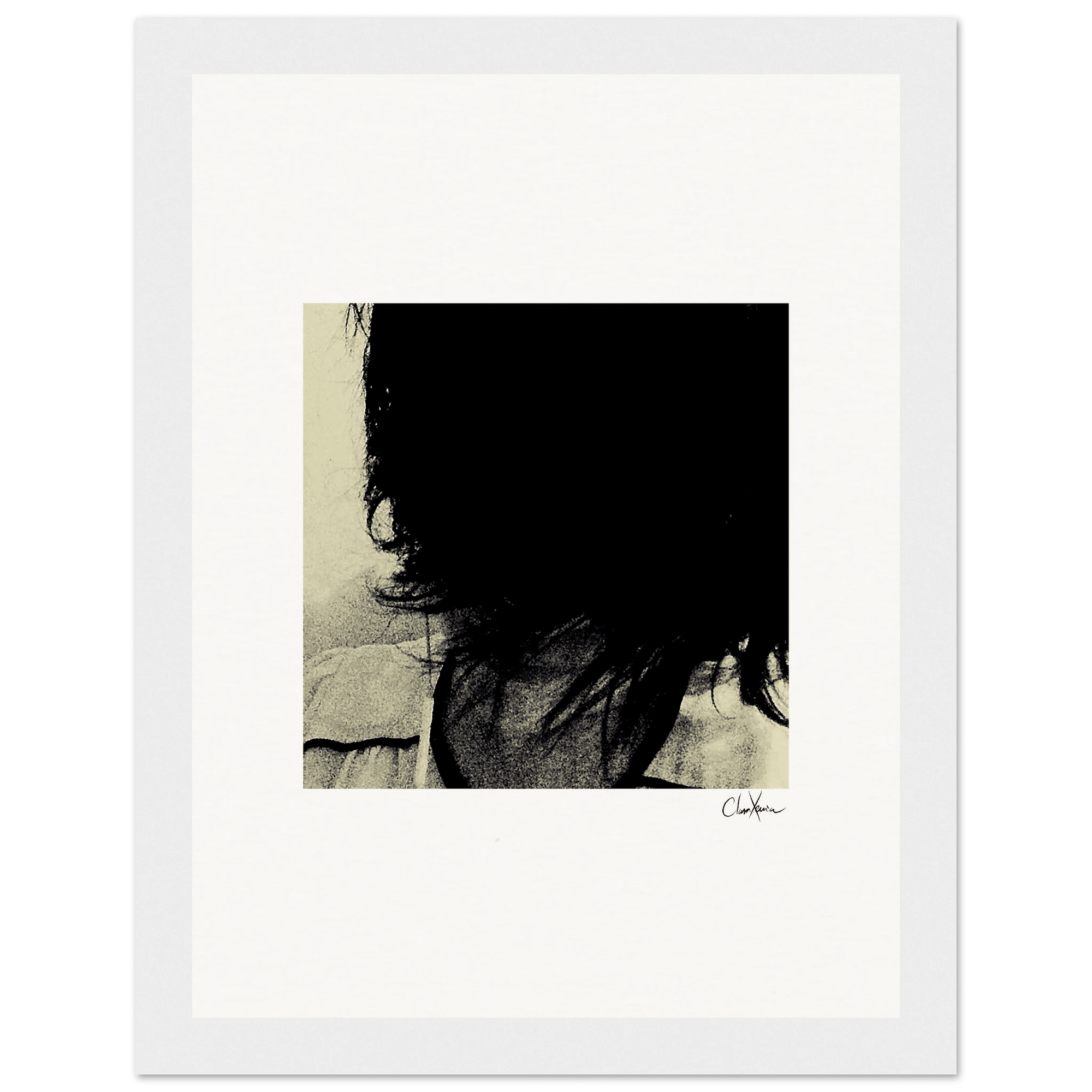 Shadow of Self Framed print 15x20 cm / 6x8″ White frame 16