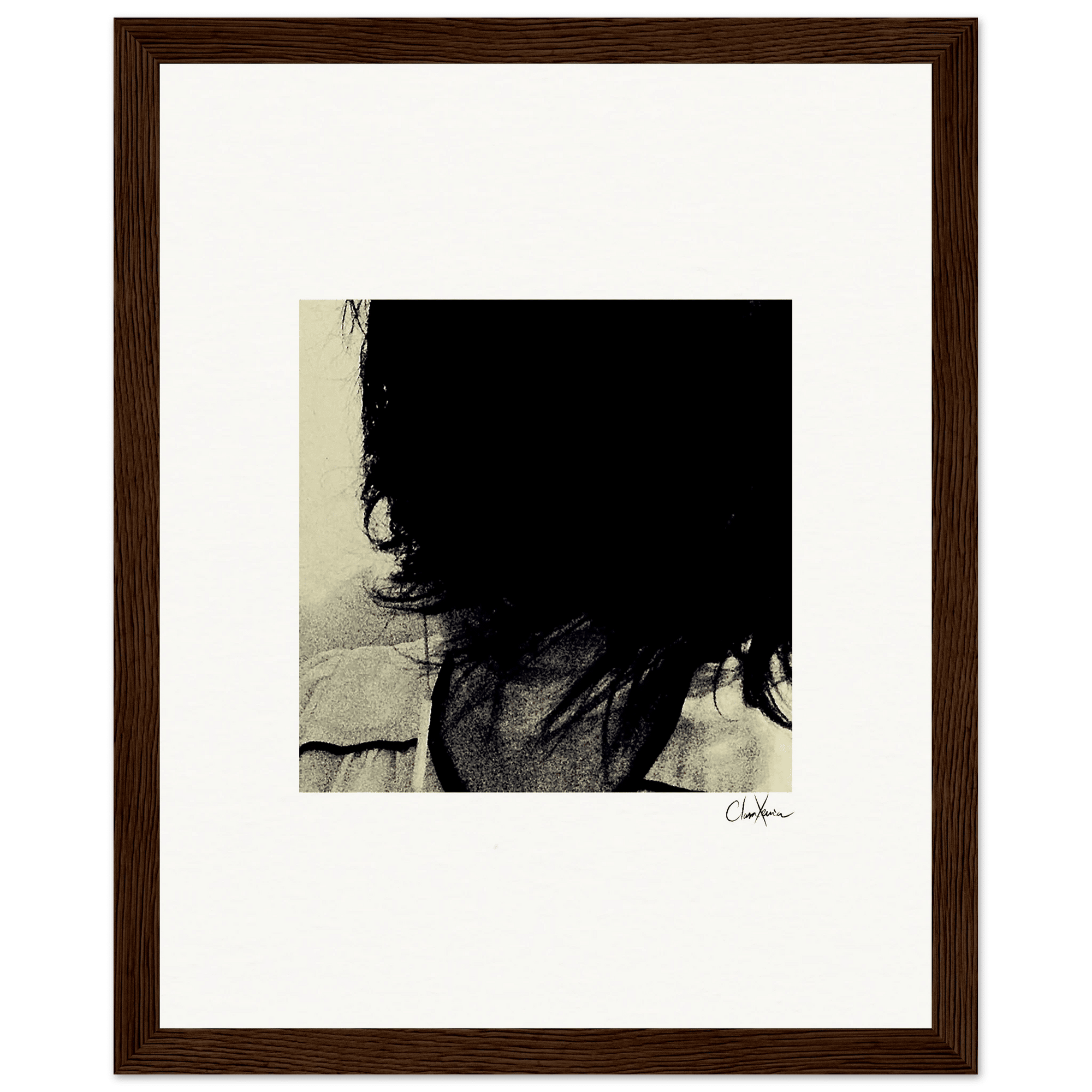 Shadow of Self Framed print 20x25 cm / 8x10″ Dark wood frame 43