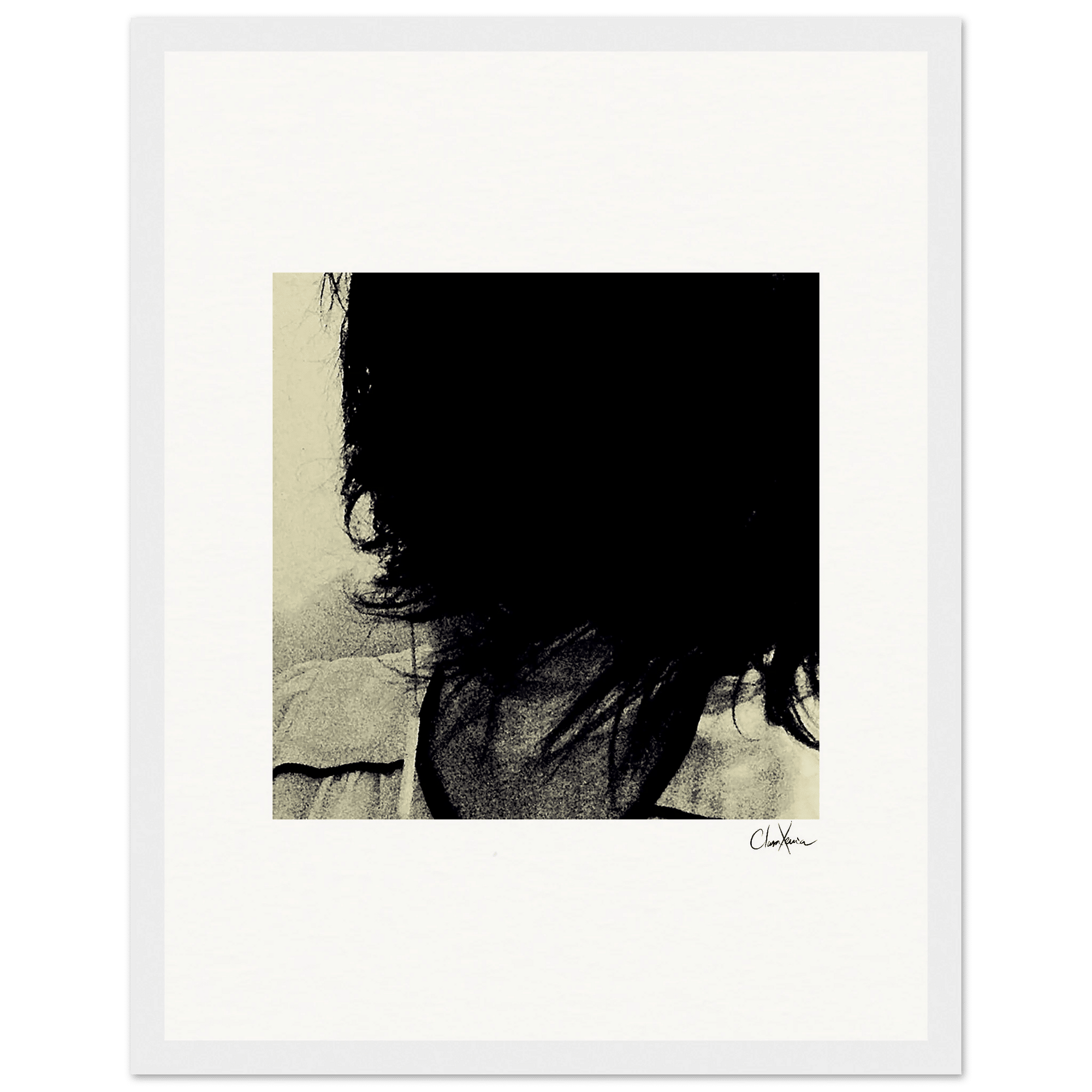 Shadow of Self Framed print 27x35 cm / 11x14″ White frame 14