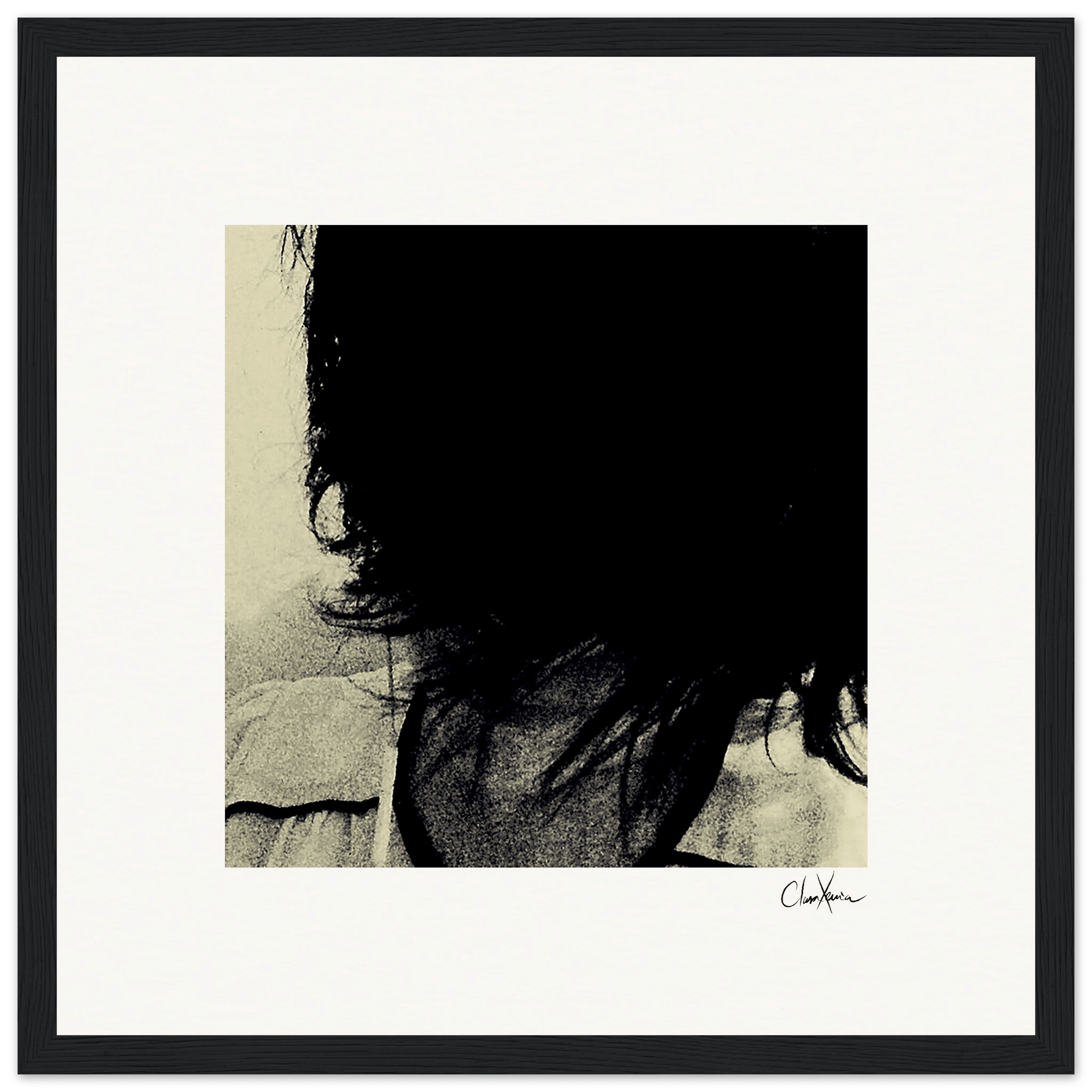 Shadow of Self Framed print 30x30 cm / 12x12″ Black frame 48