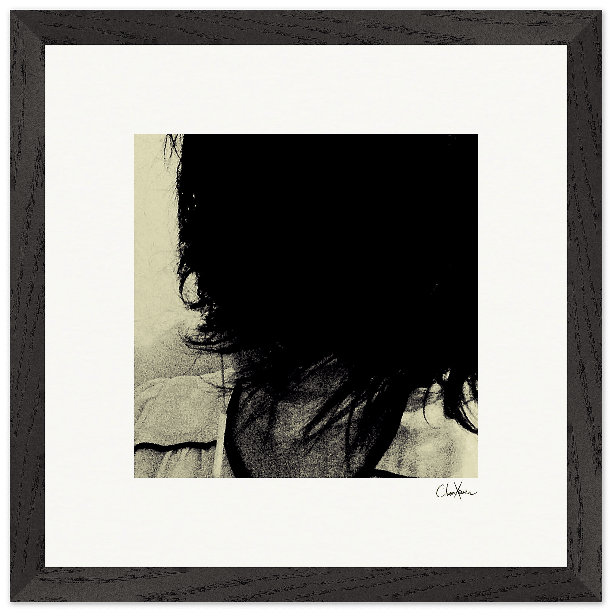 Shadow of Self Framed print 30x30 cm / 12x12″ Black frame 35