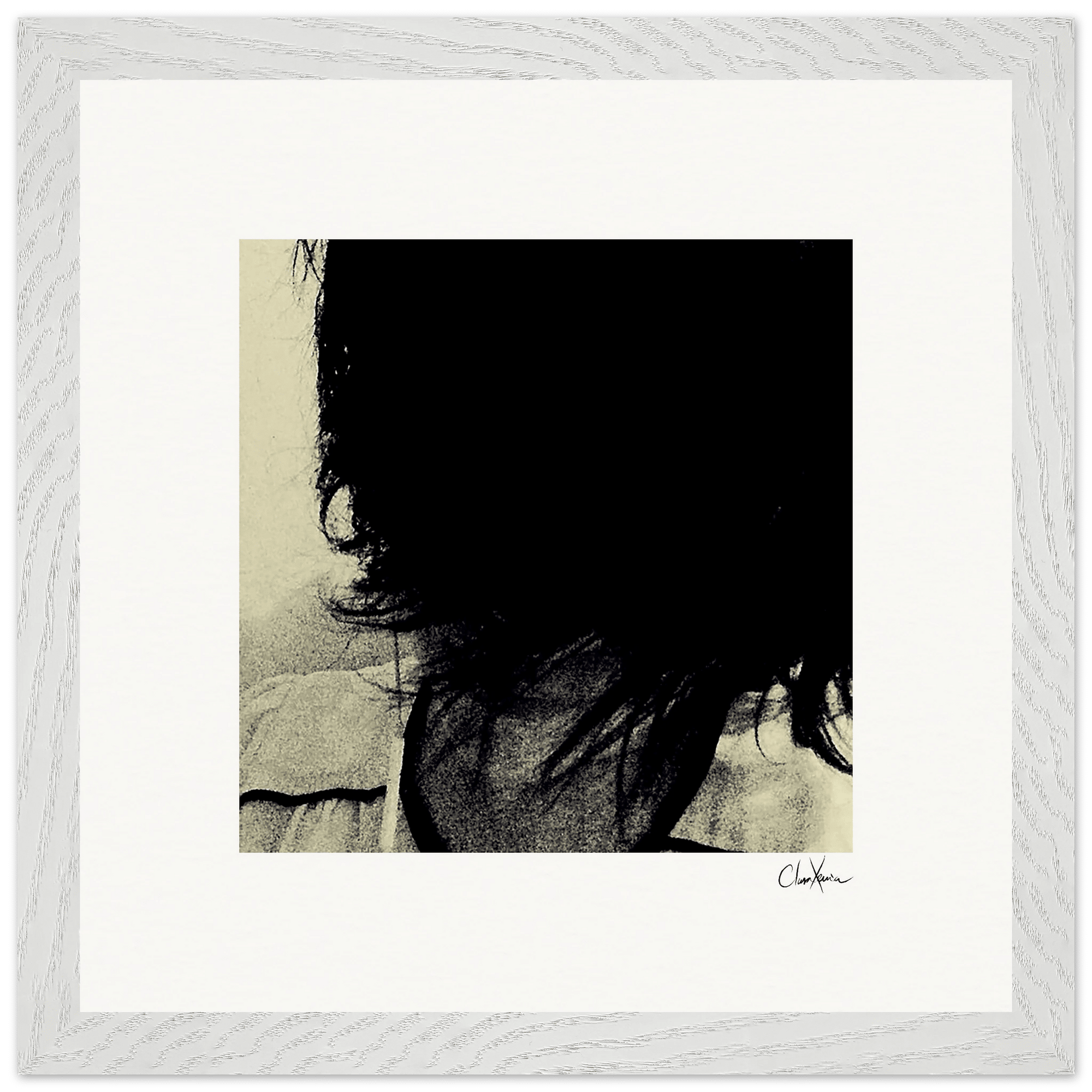Shadow of Self Framed print 30x30 cm / 12x12″ White frame 9