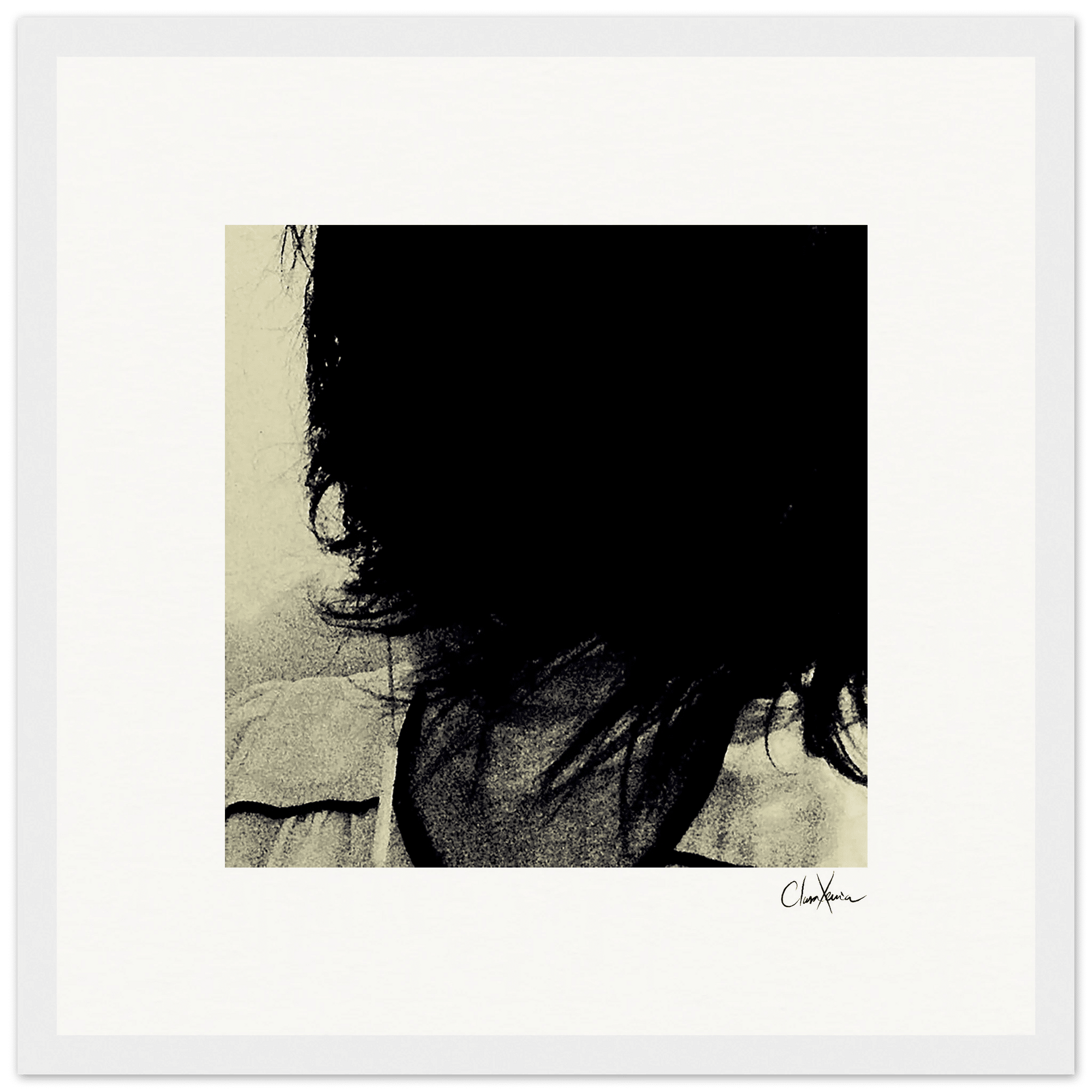 Shadow of Self Framed print 30x30 cm / 12x12″ White frame 10