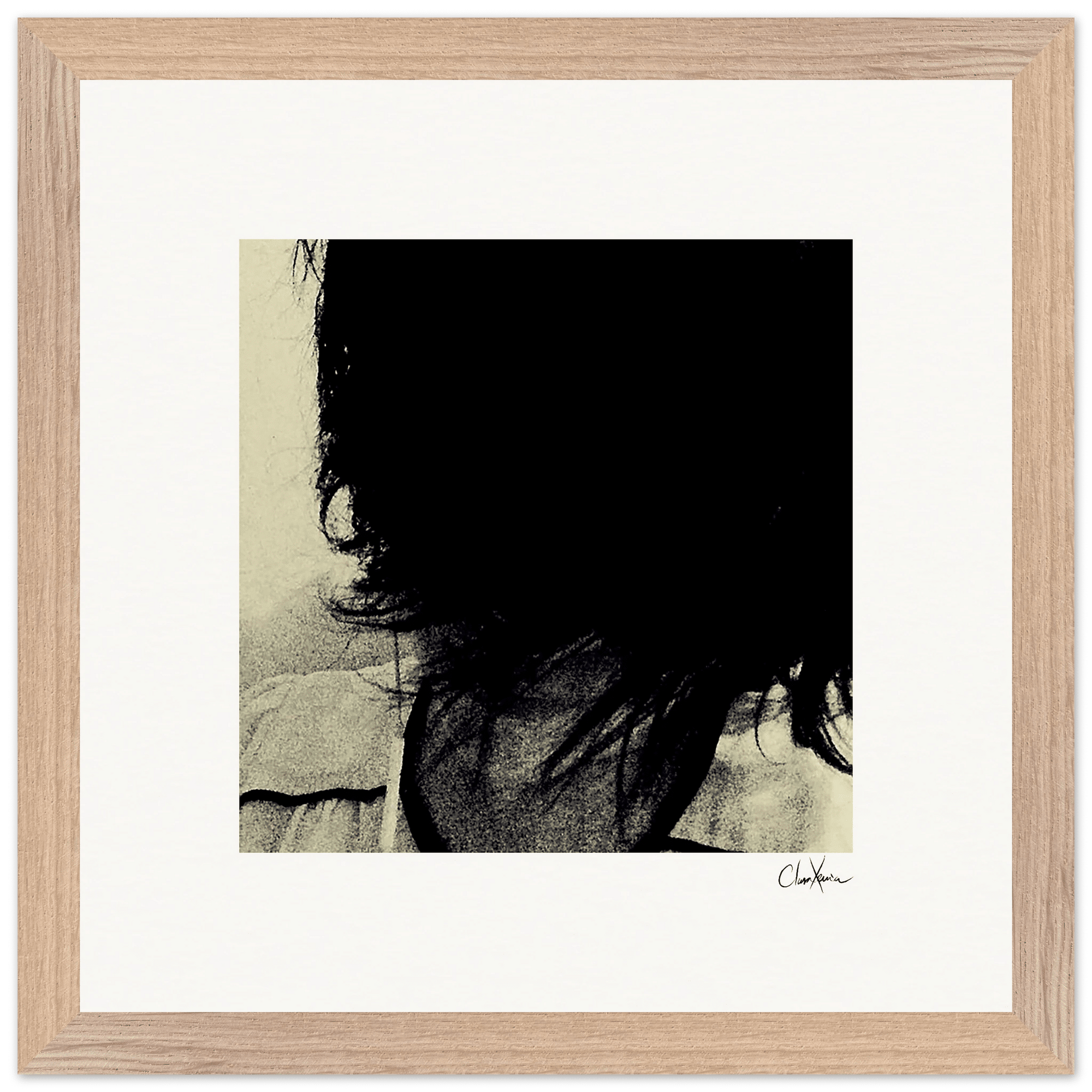 Shadow of Self Framed print 30x30 cm / 12x12″ Wood frame 23