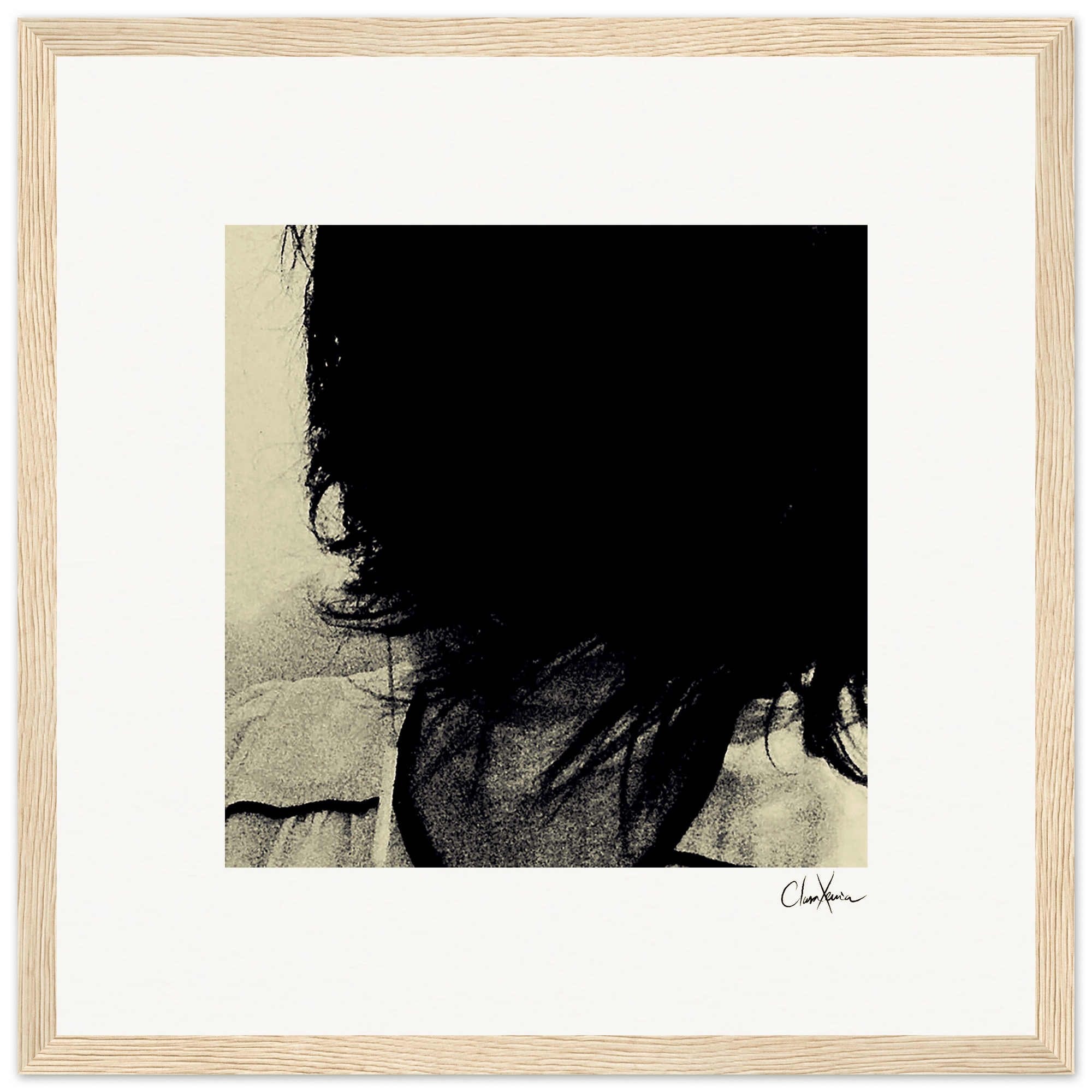 Shadow of Self Framed print 30x30 cm / 12x12″ Wood frame 19