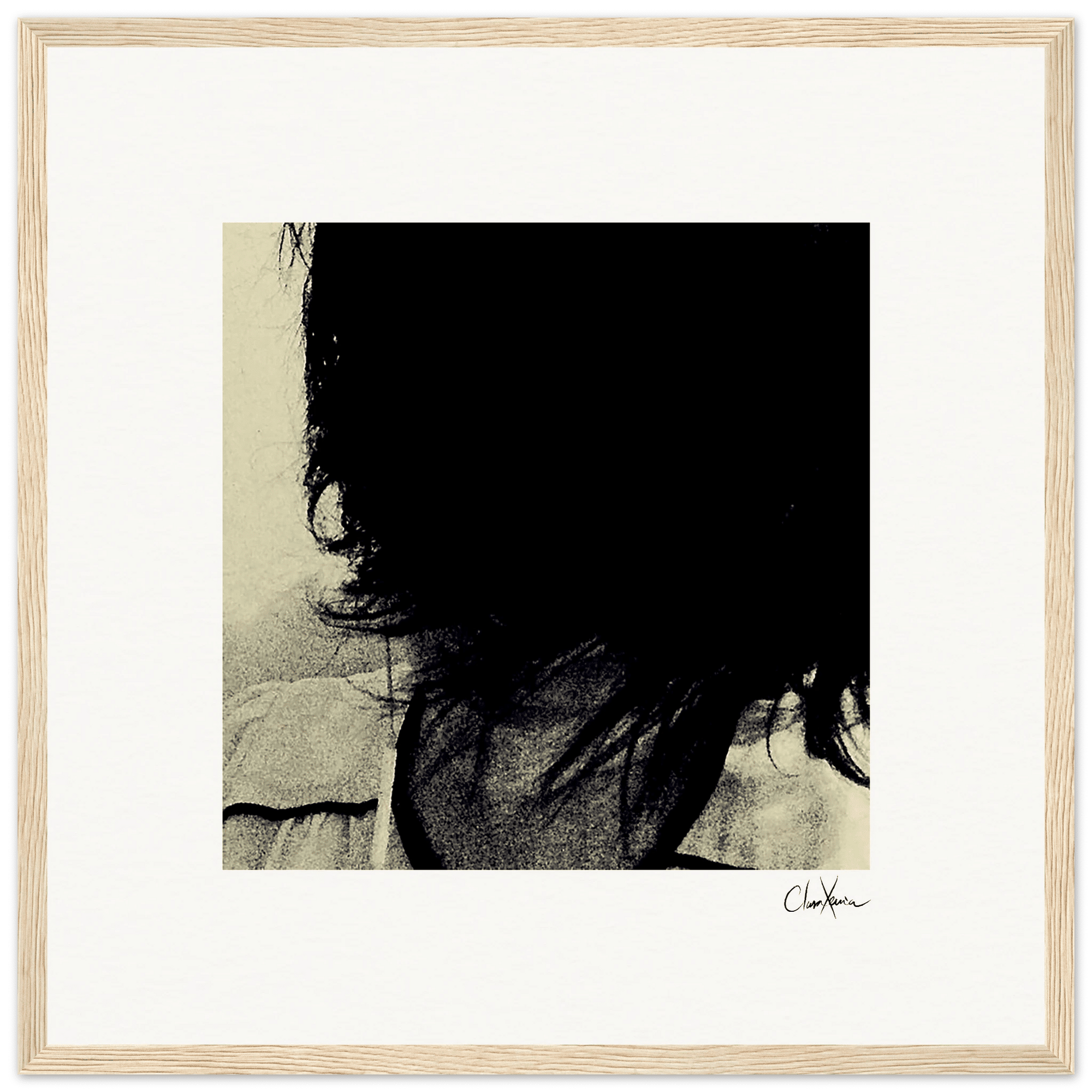 Shadow of Self Framed print 40x40 cm / 16x16″ Wood frame 26