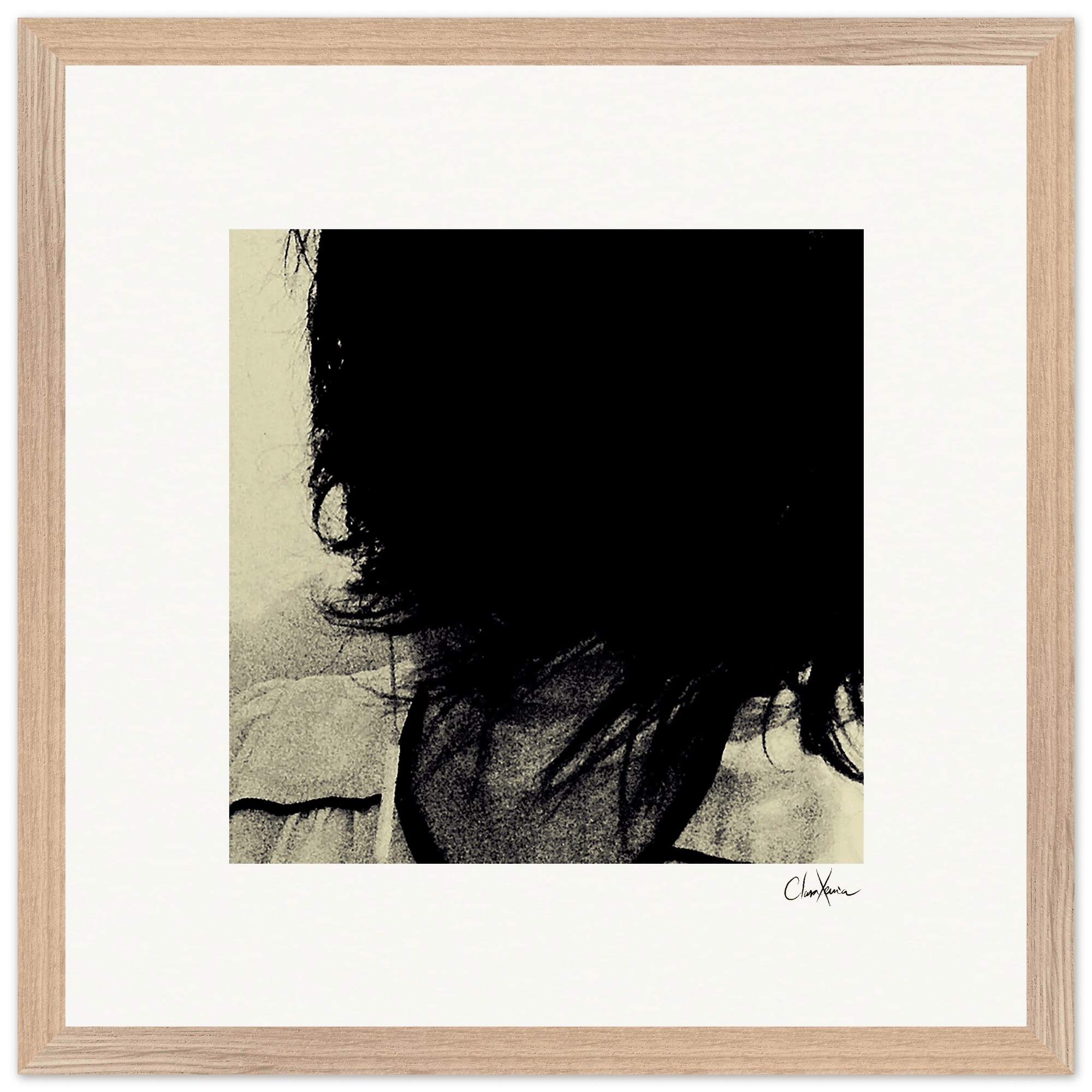 Shadow of Self Framed print 40x40 cm / 16x16″ Wood frame 22