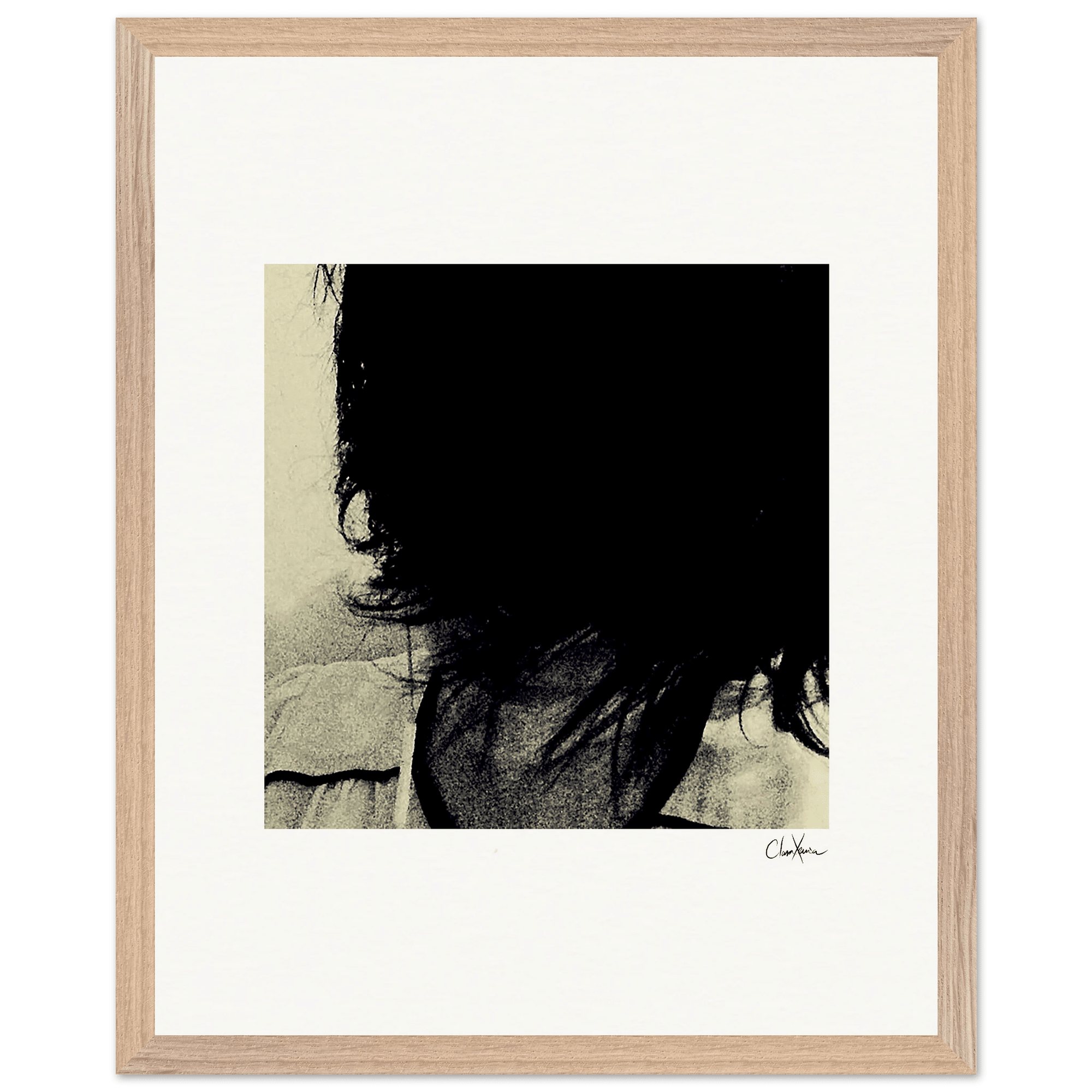 Shadow of Self Framed print 40x50 cm / 16x20″ Wood frame 31